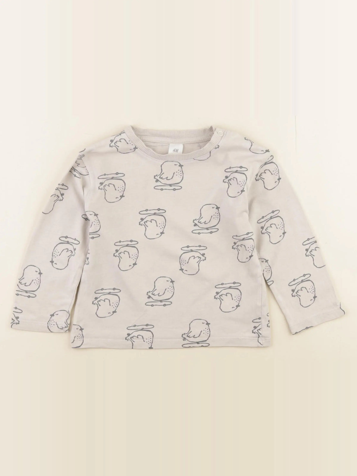 H&M - tee-shirt gris - 18/24 mois