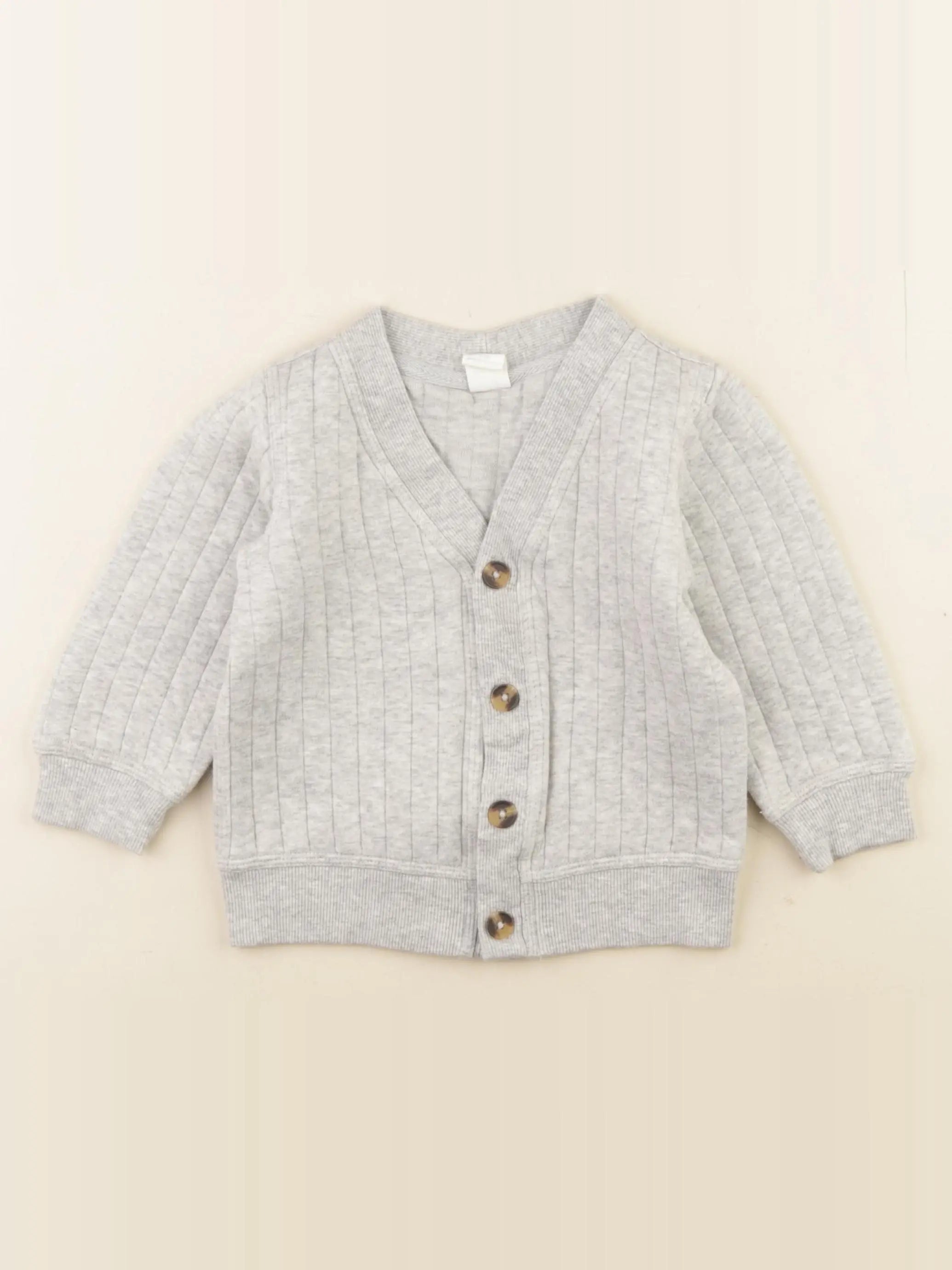 H&M - sweat gris - 18/24 mois