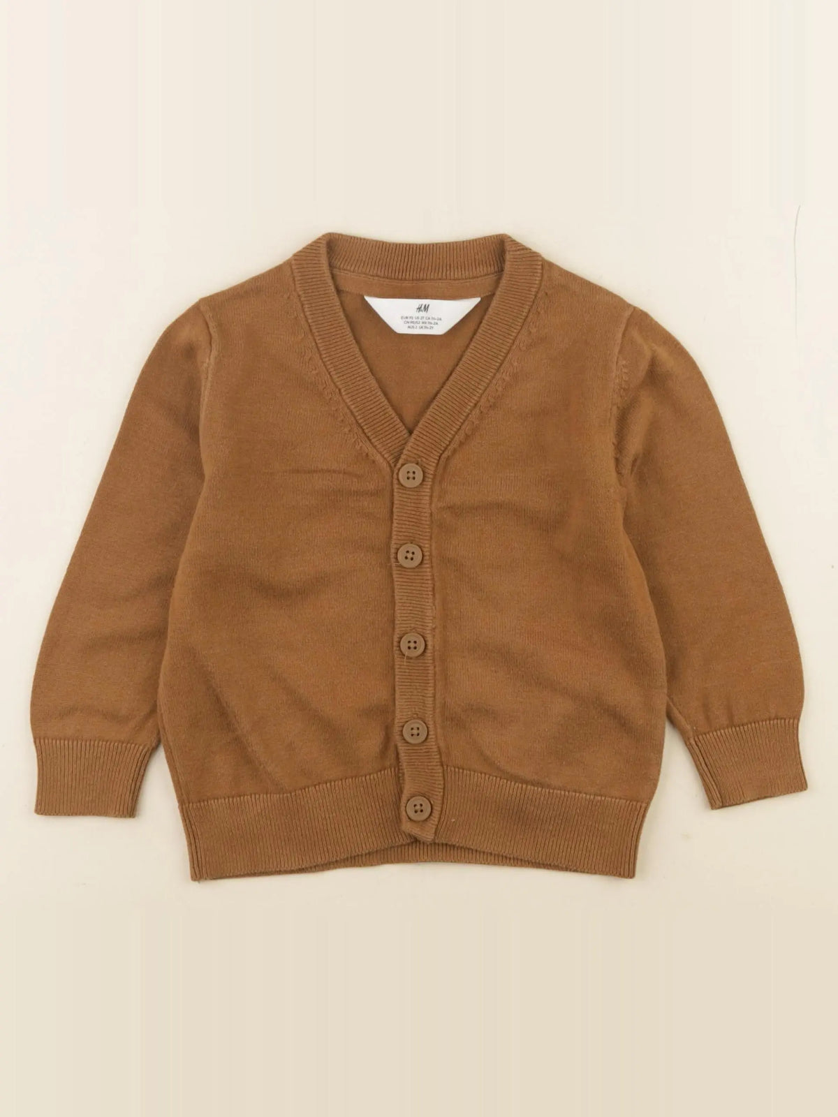 H&M - gilet marron - 18/24 mois