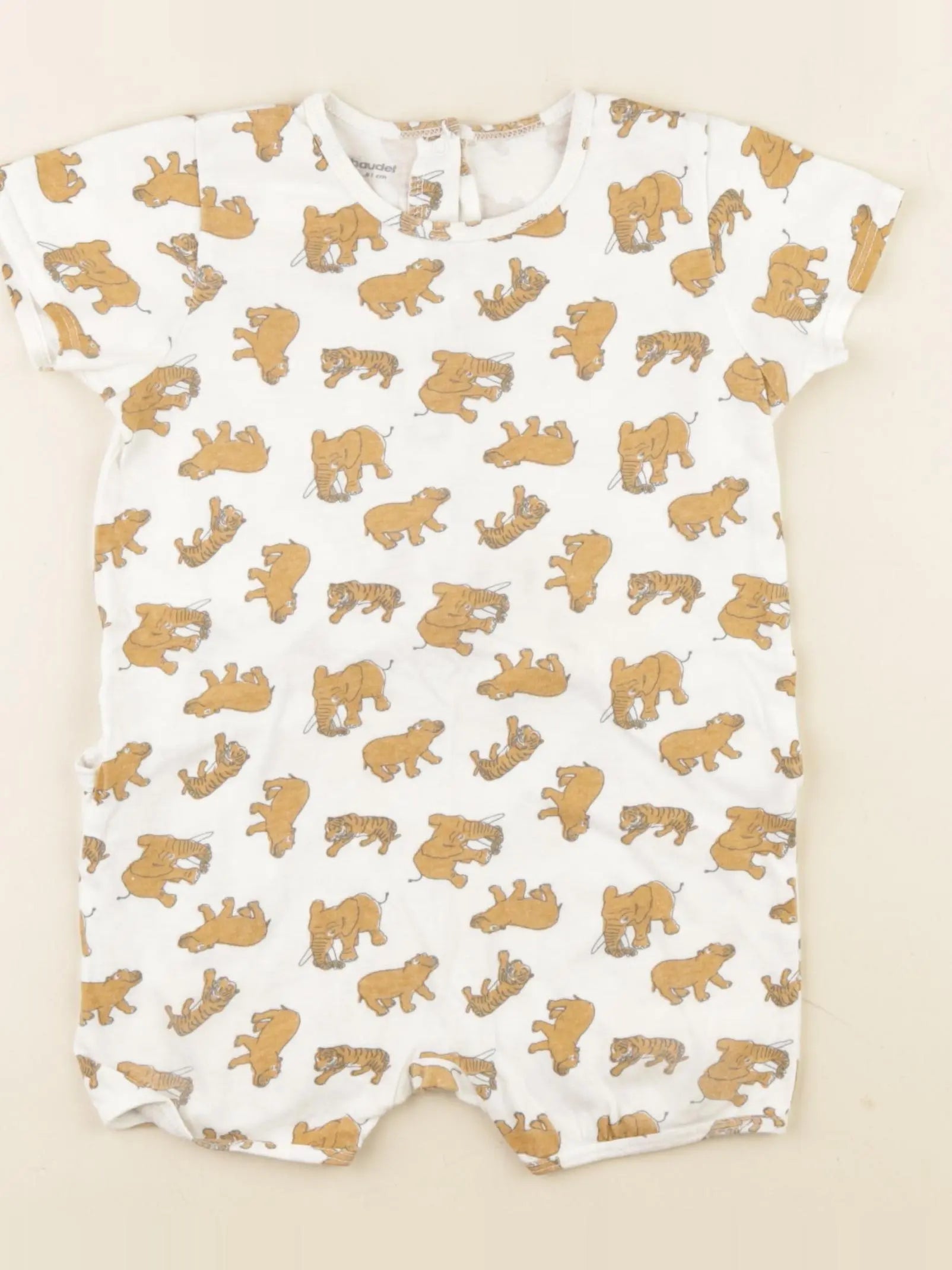 Vertbaudet - combinaison marron - 18 mois