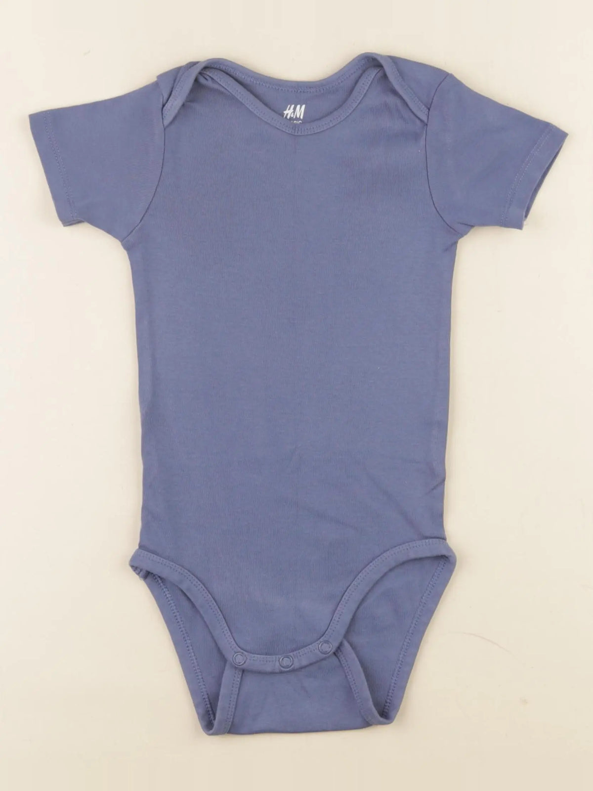 H&M - body bleu - 18/24 mois