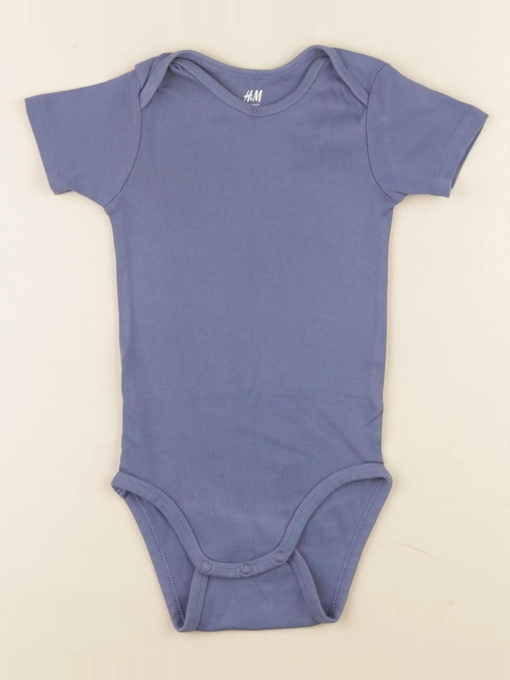 H&M - body bleu - 18/24 mois