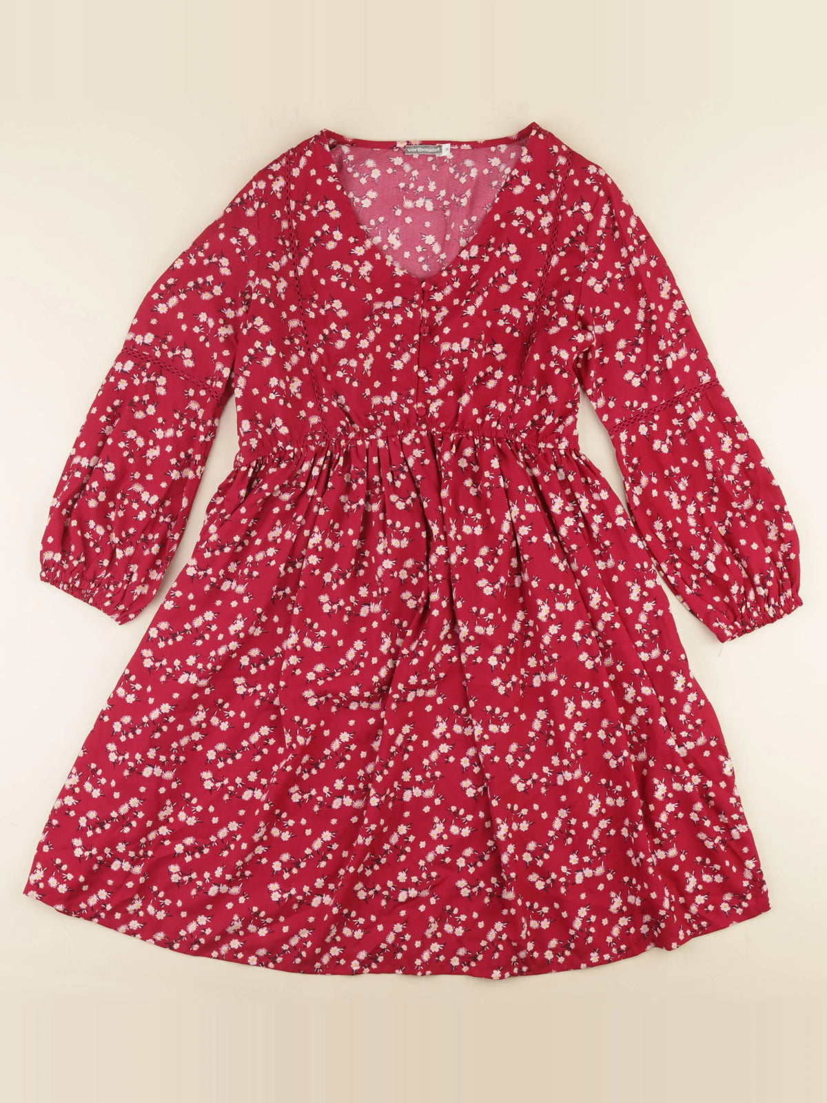 Vertbaudet - robe grossesse rouge - 38