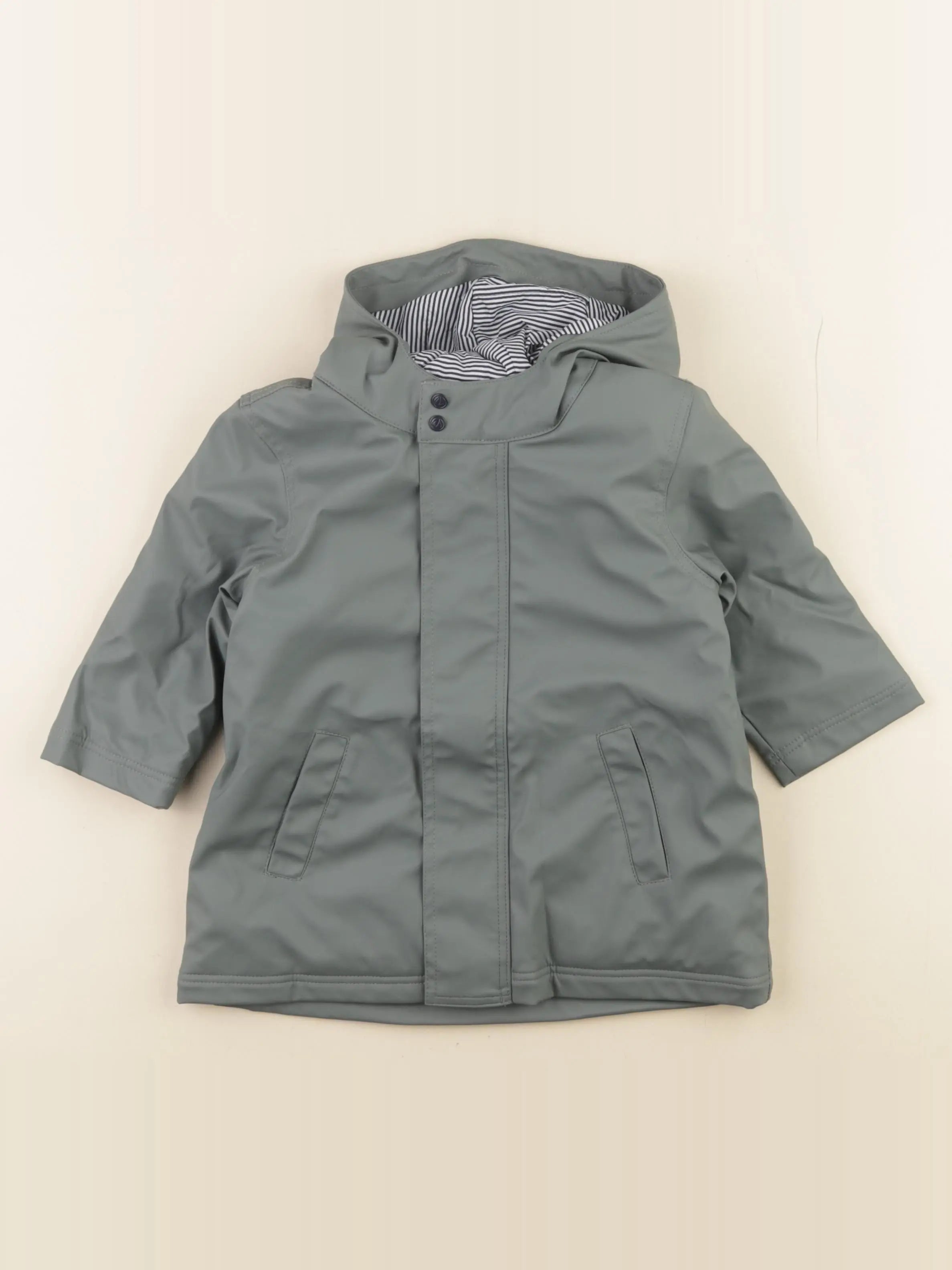 Petit Bateau - imperméable vert - 18 mois