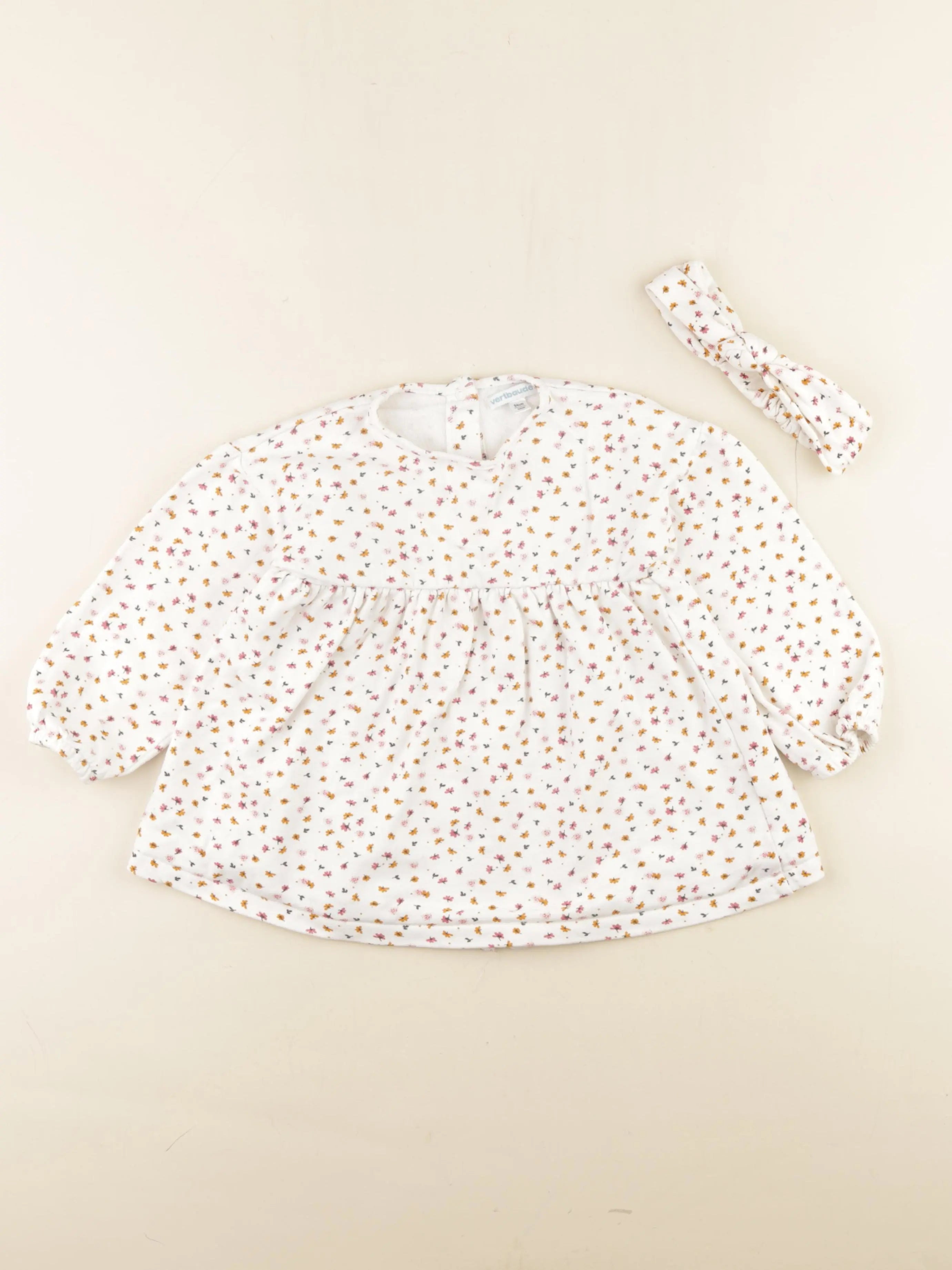 Vertbaudet - robe blanc - 36 mois