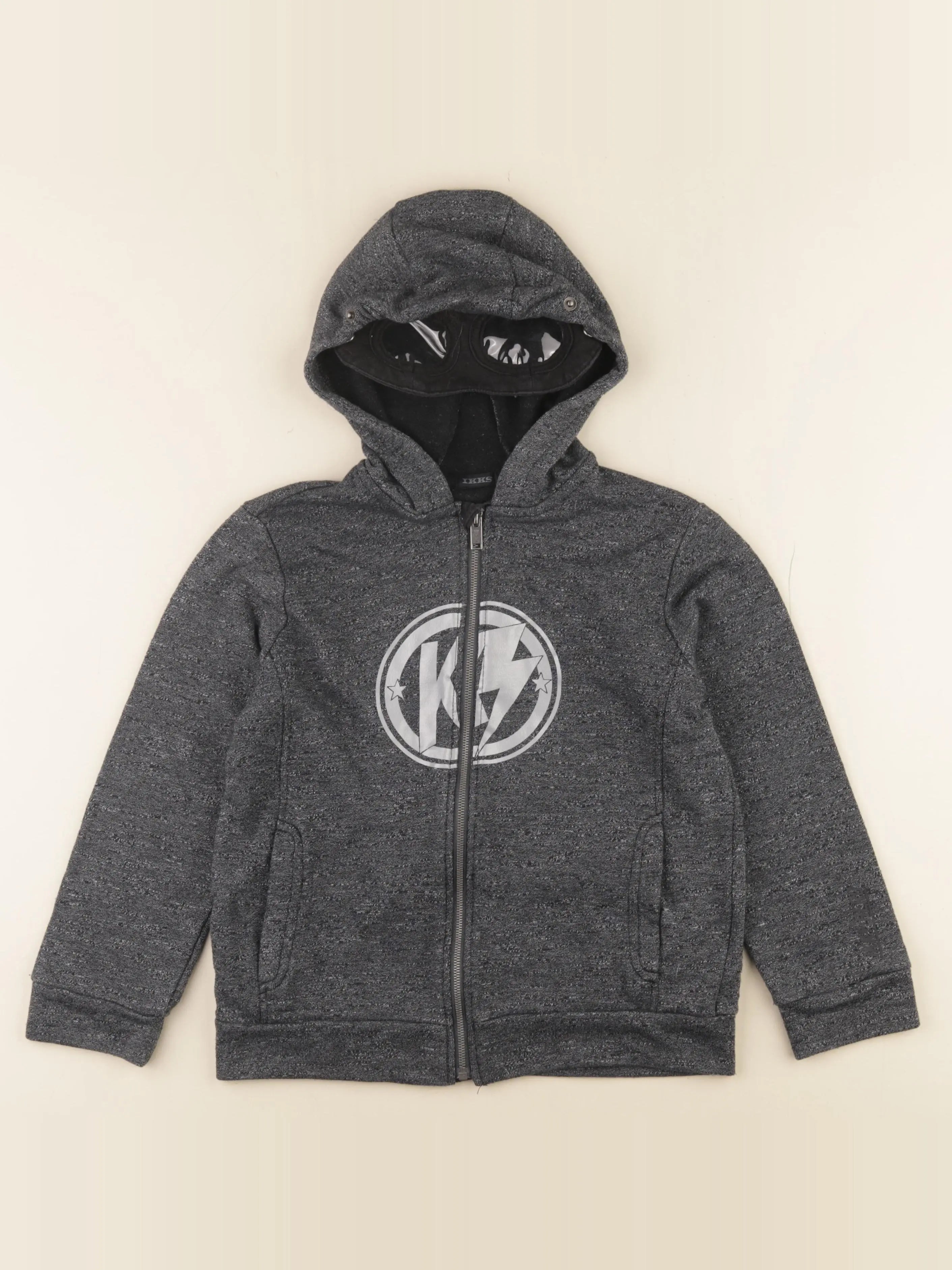 IKKS - sweat gris - 8 ans