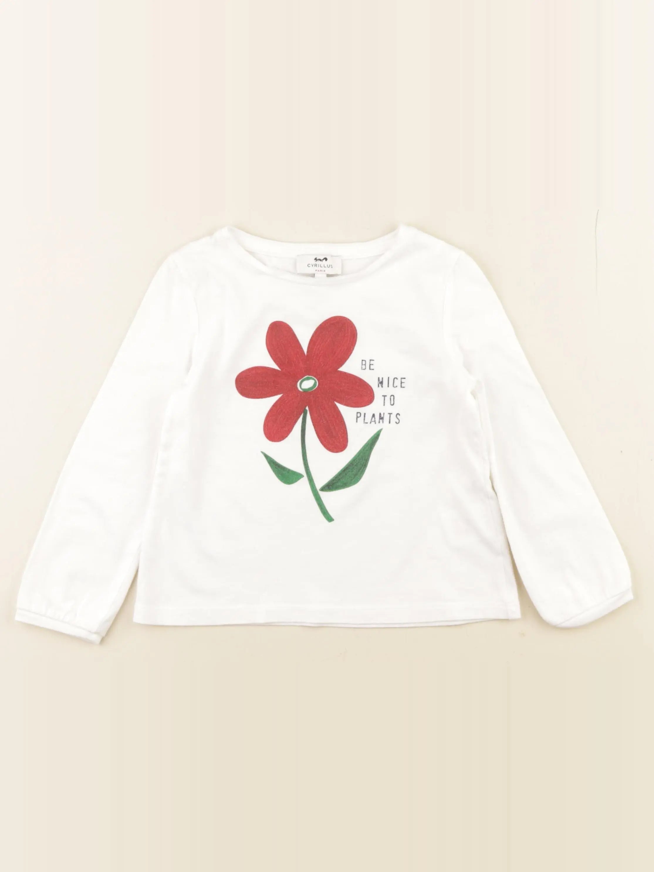 Cyrillus - tee-shirt blanc - 3 ans