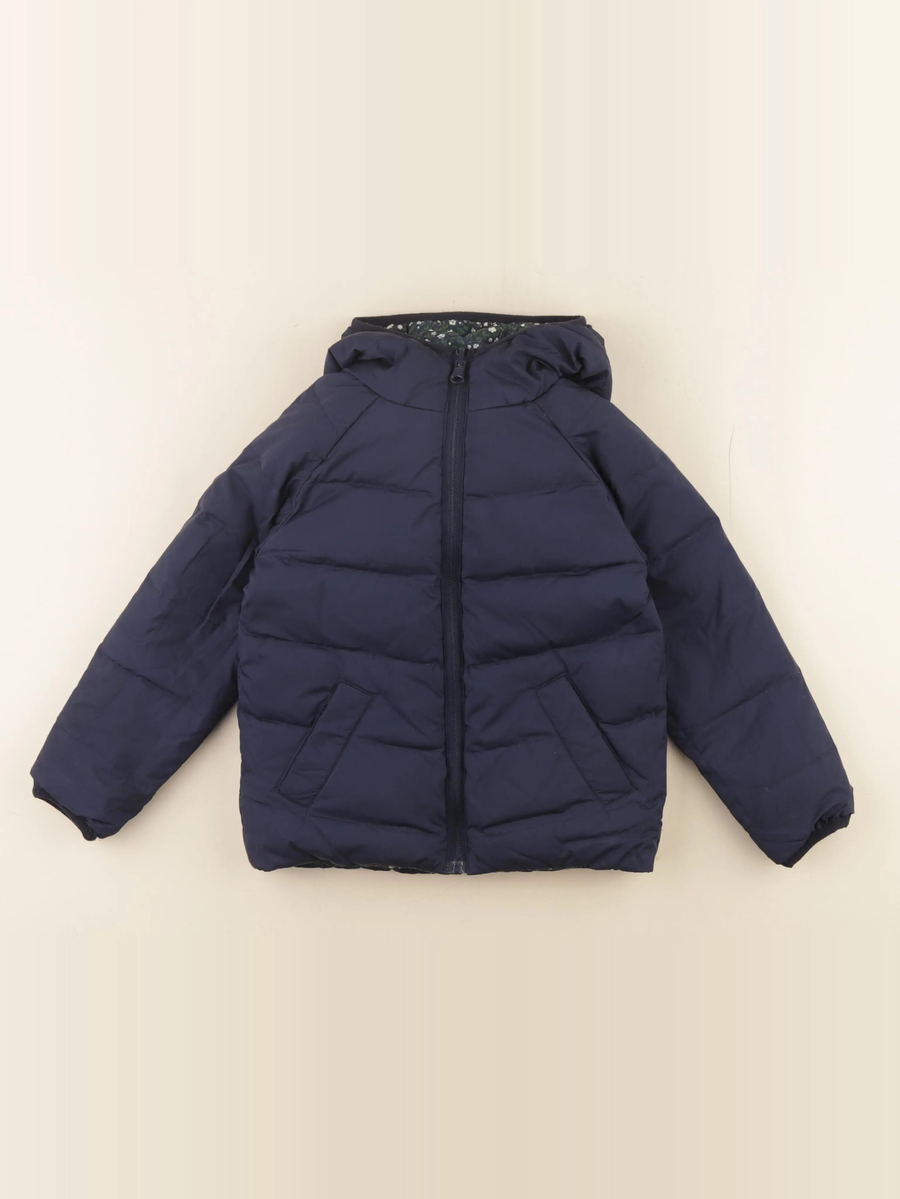 Cyrillus - doudoune réversible bleu - 6 ans