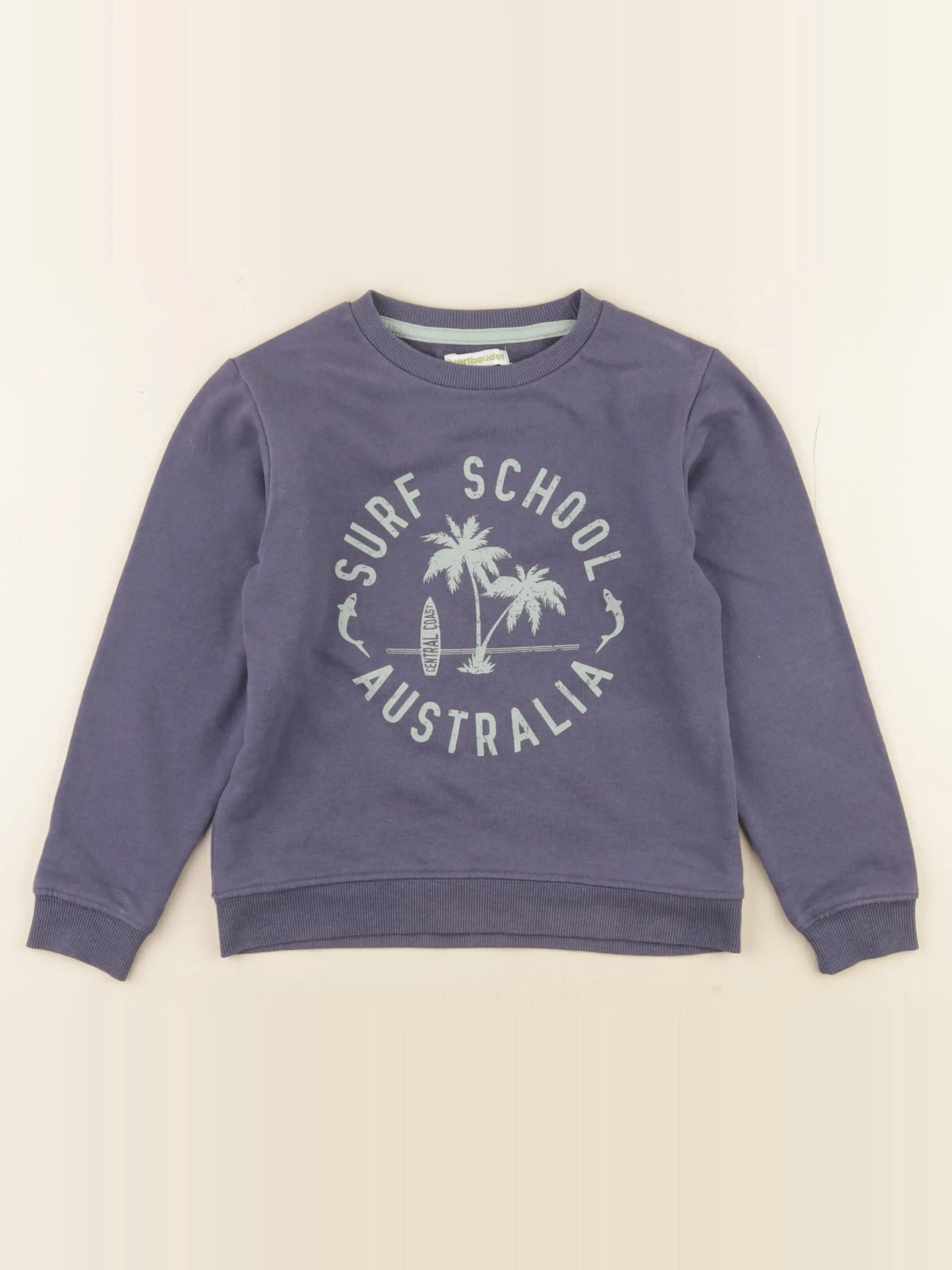 Vertbaudet - sweat bleu - 8 ans