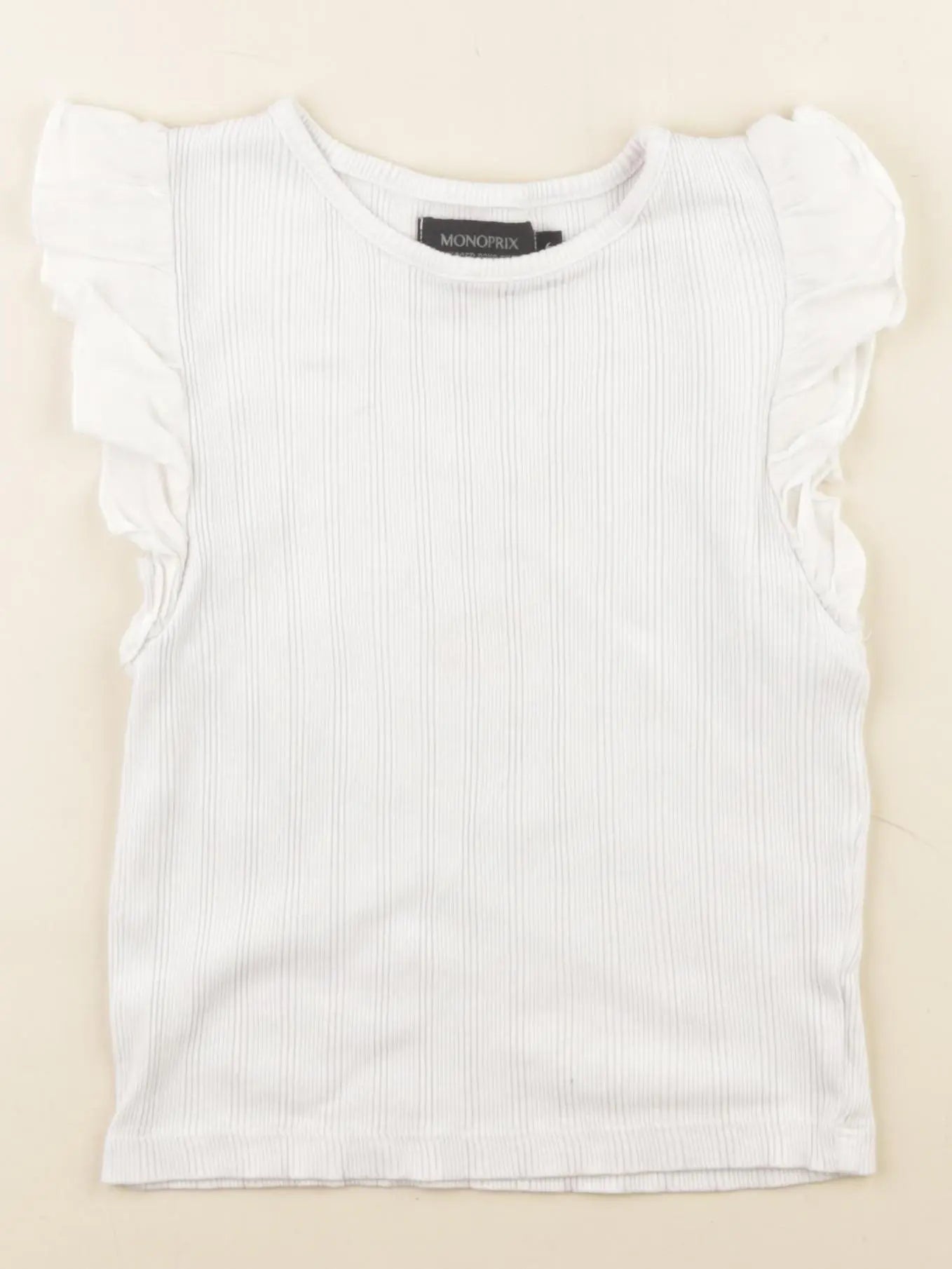 Monoprix - tee-shirt blanc - 6 ans