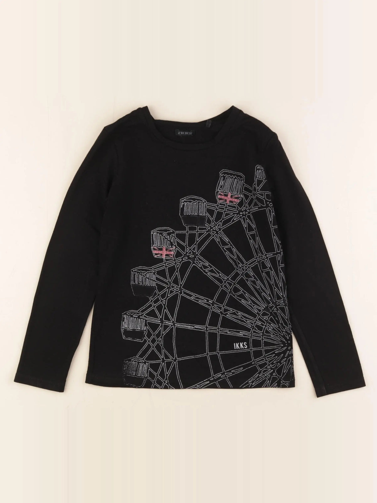 IKKS - tee-shirt noir - 6 ans