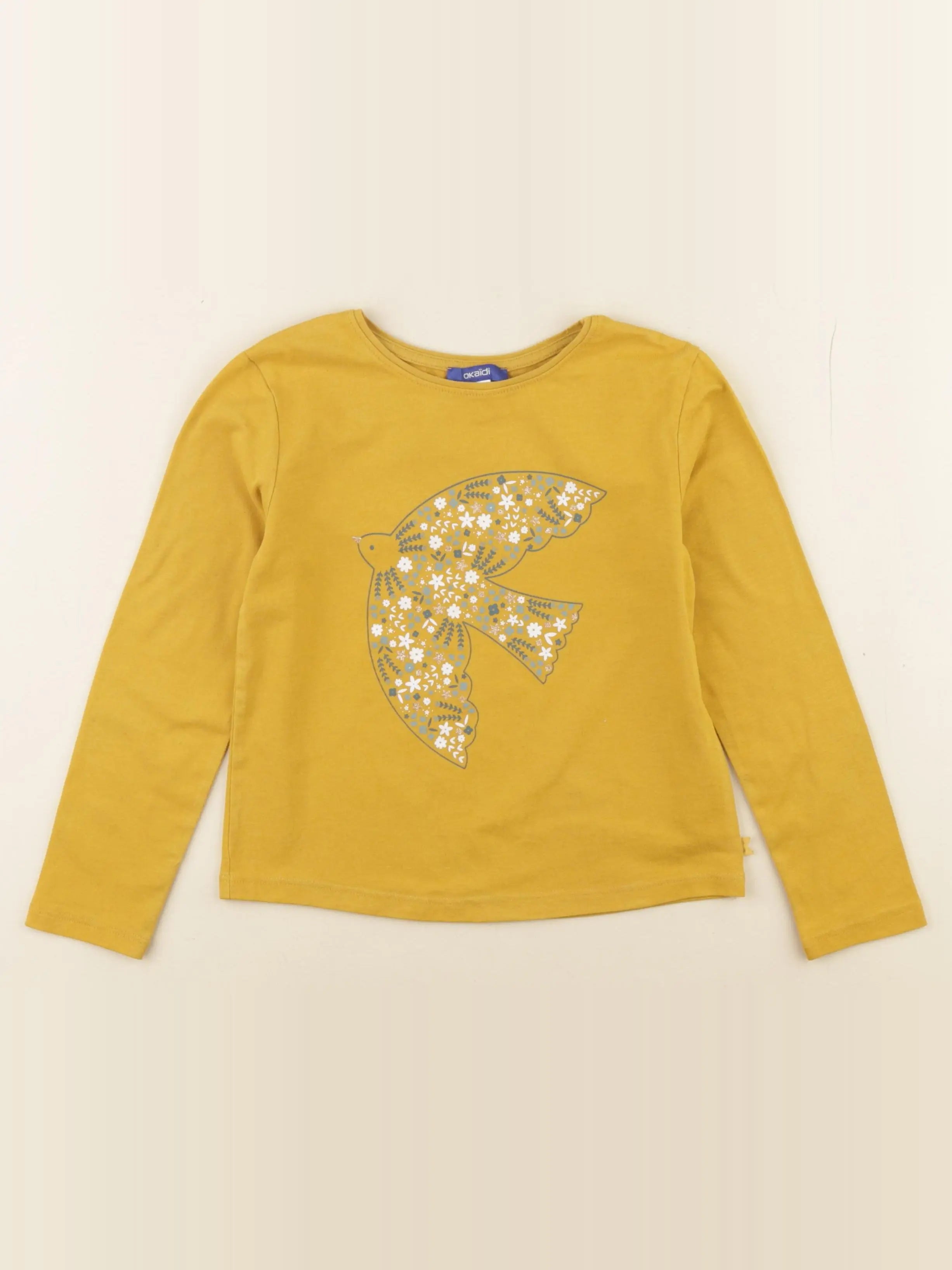 Okaidi - tee-shirt jaune - 6 ans