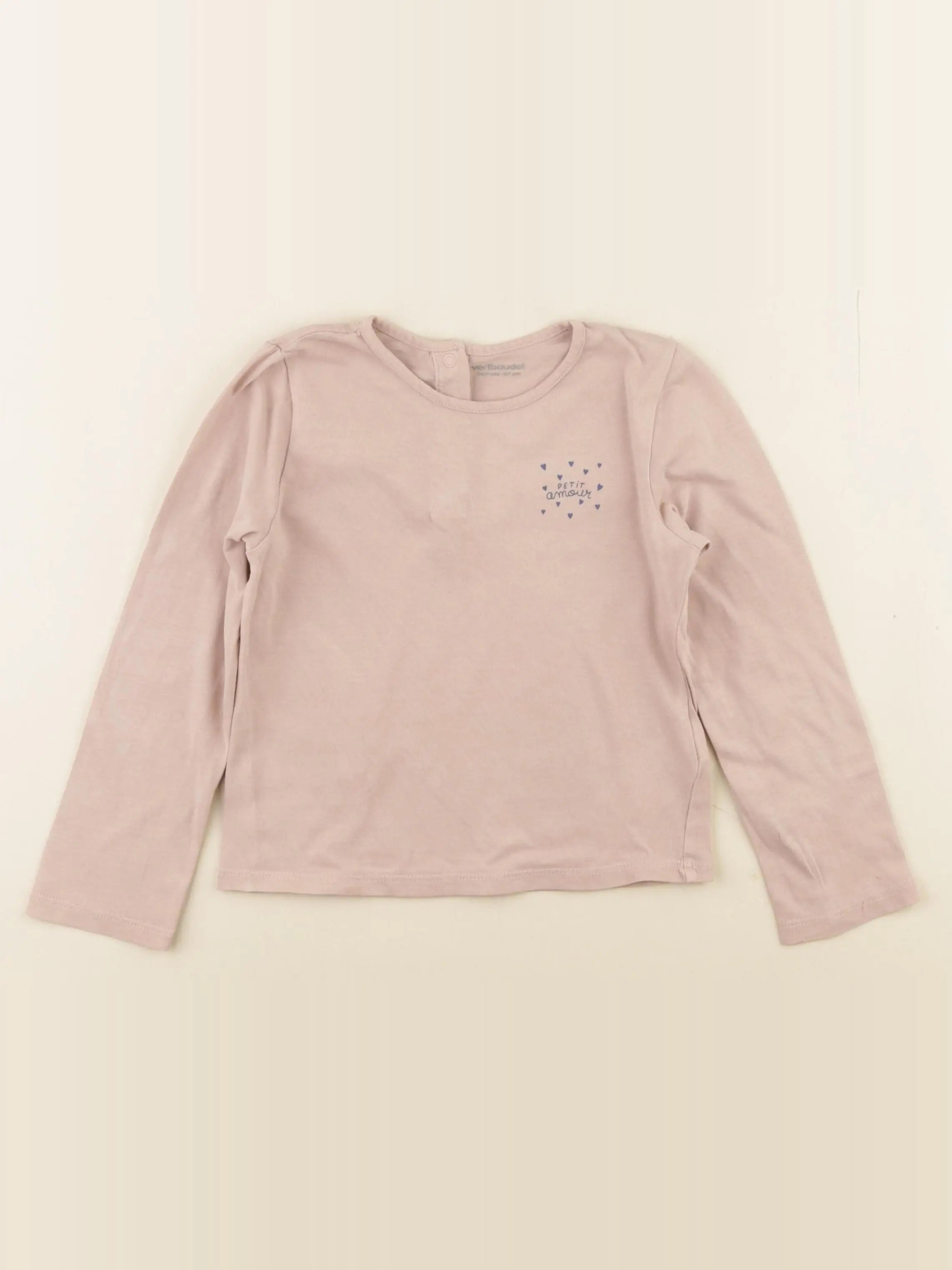 Vertbaudet - tee-shirt rose - 36 mois
