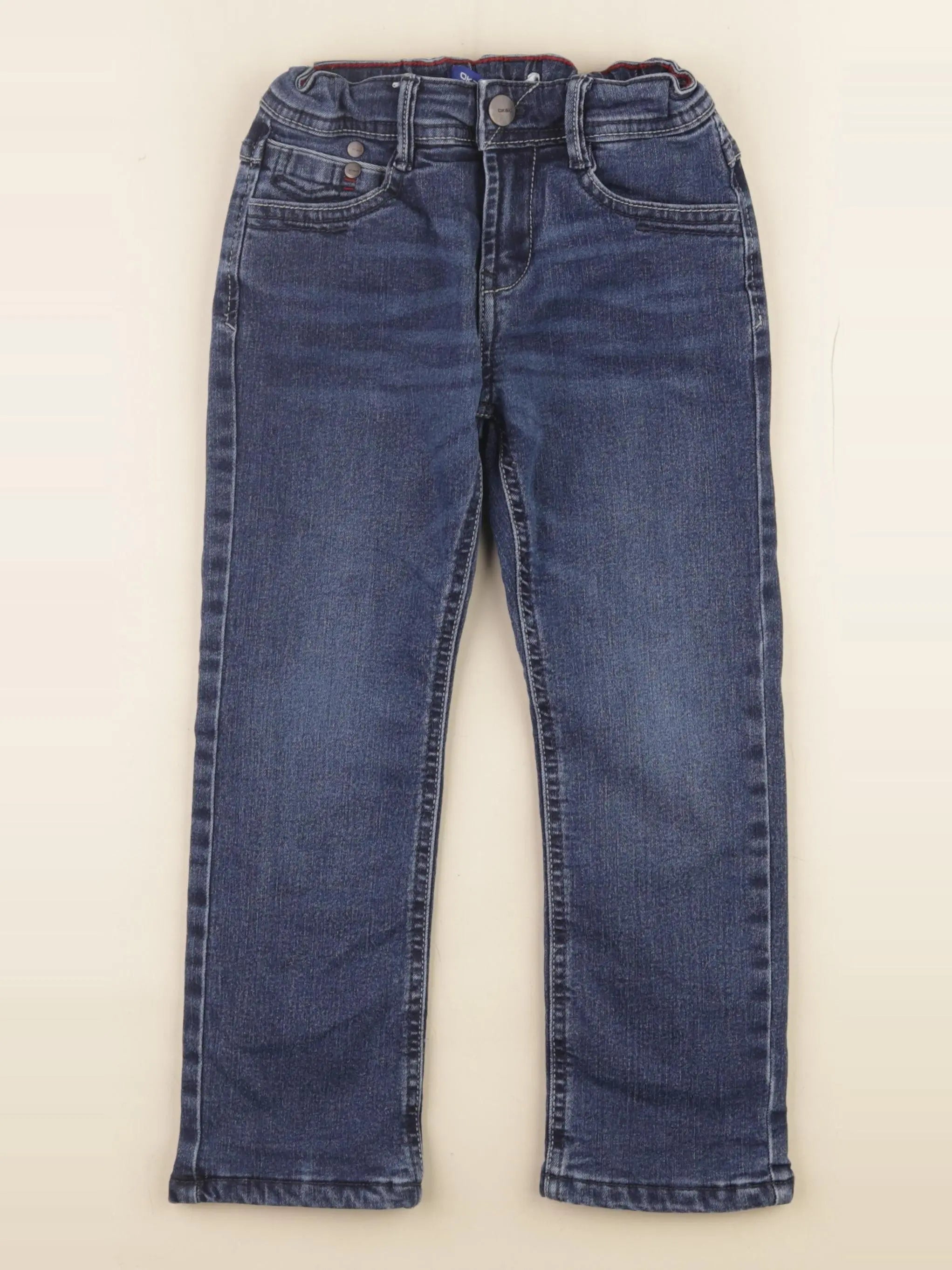 Okaidi - jean doublé bleu - 4 ans