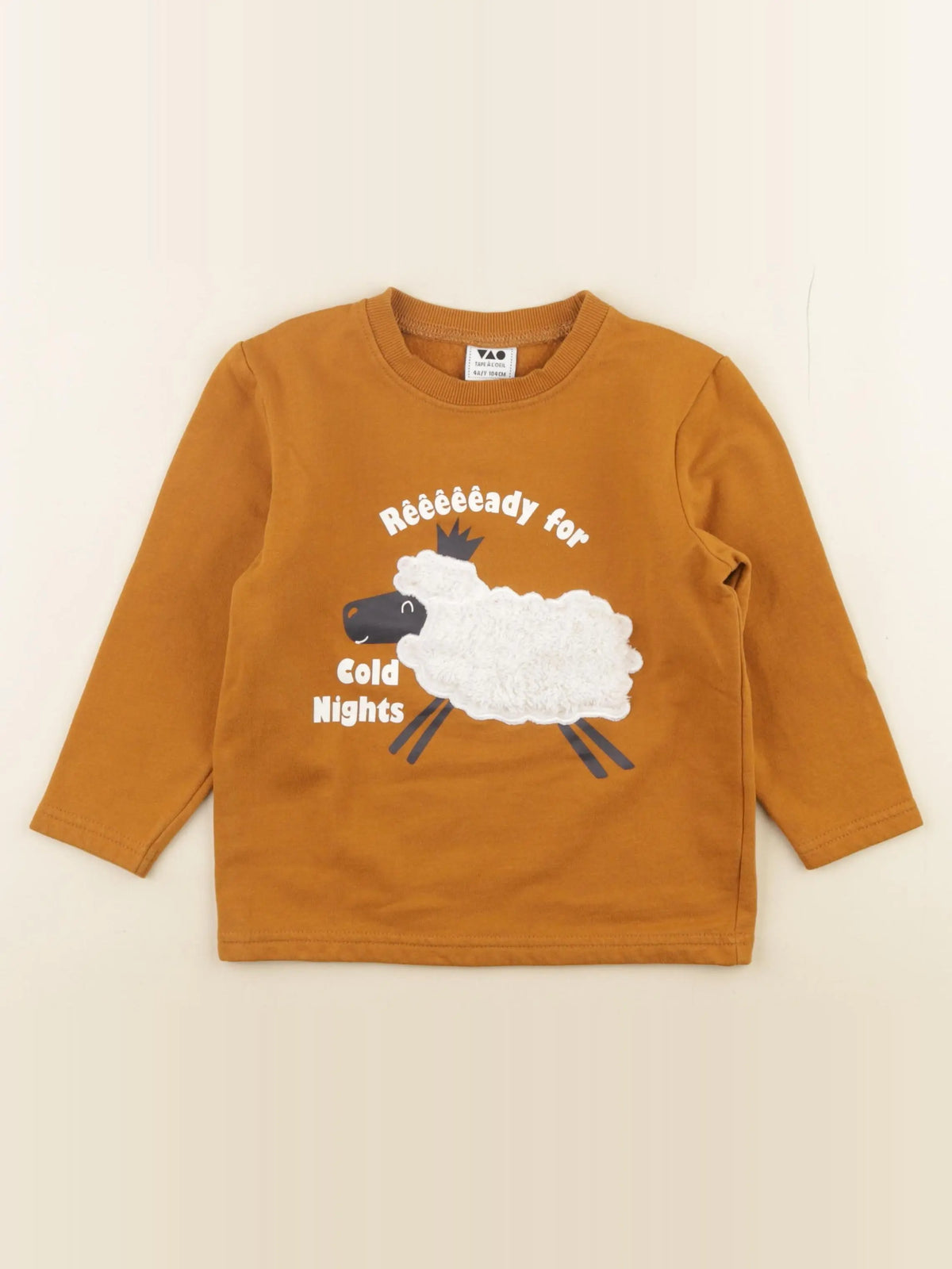 Tape à l'oeil - sweat marron - 4 ans