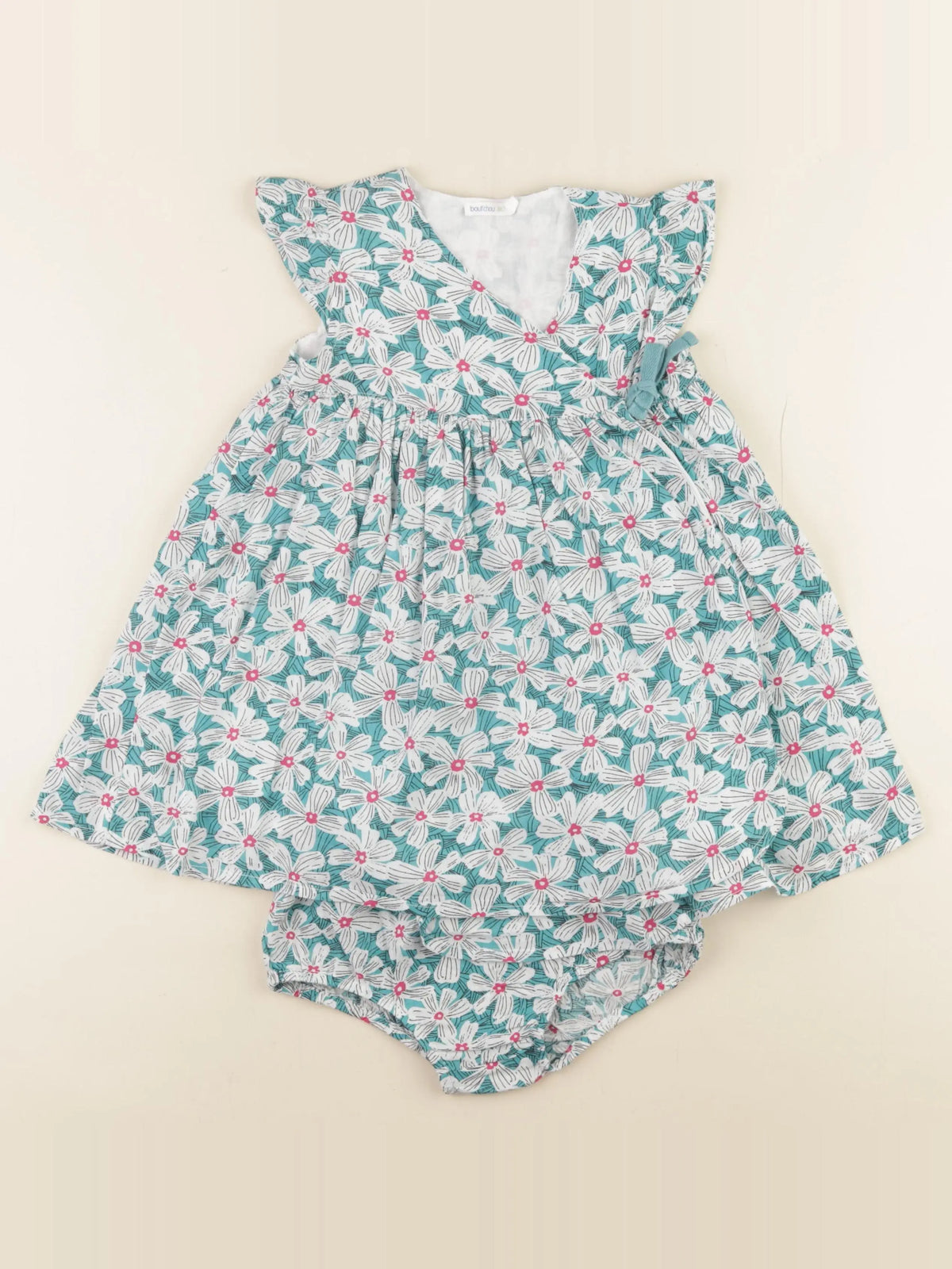 Boutchou - robe vert - 24 mois