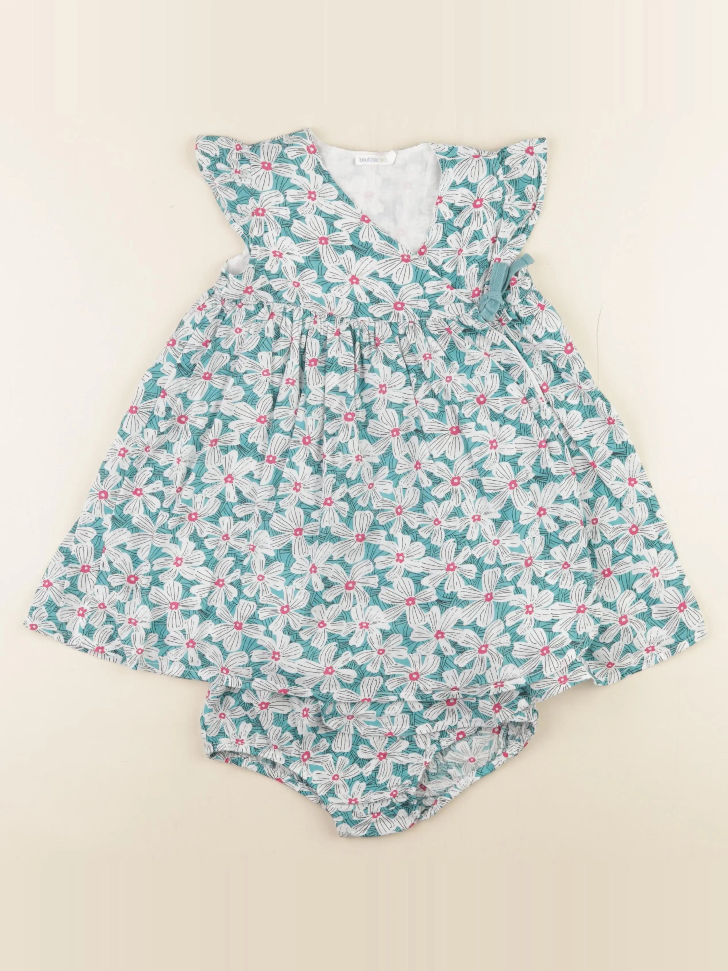 Boutchou - robe vert - 24 mois