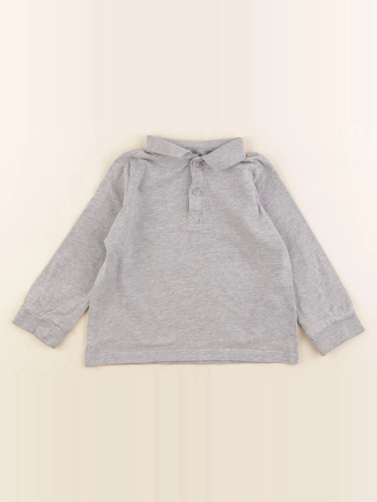 Vertbaudet - polo gris - 3 ans