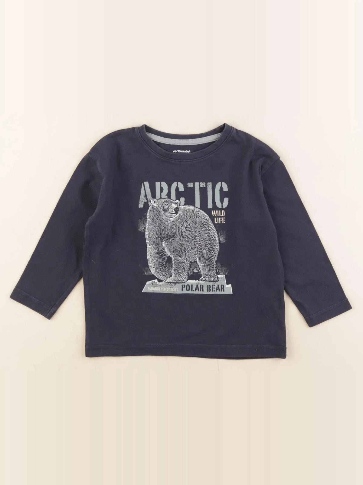 Vertbaudet - tee-shirt bleu - 3 ans