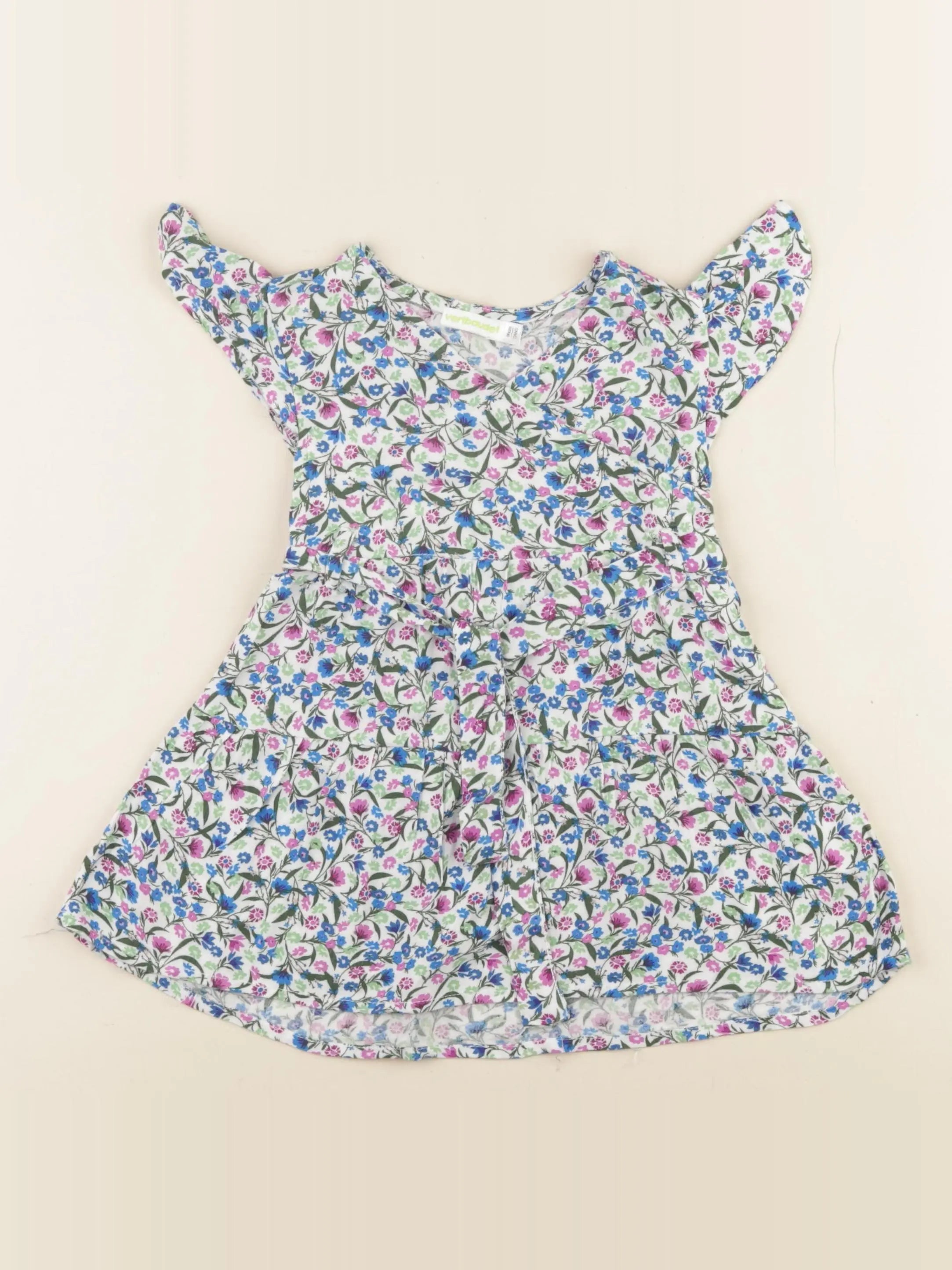 Vertbaudet - robe multicolore - 2 ans