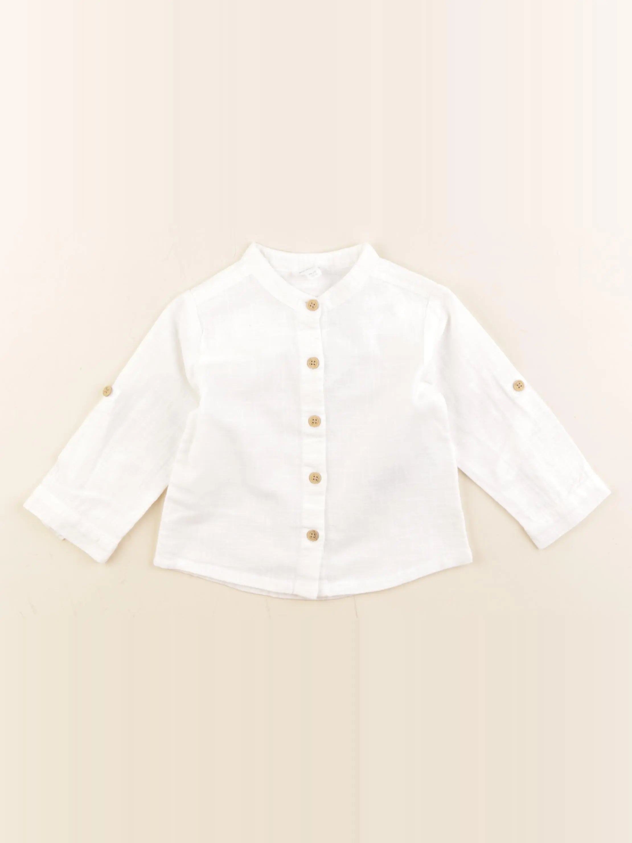 Vertbaudet - chemise blanc - 12 mois