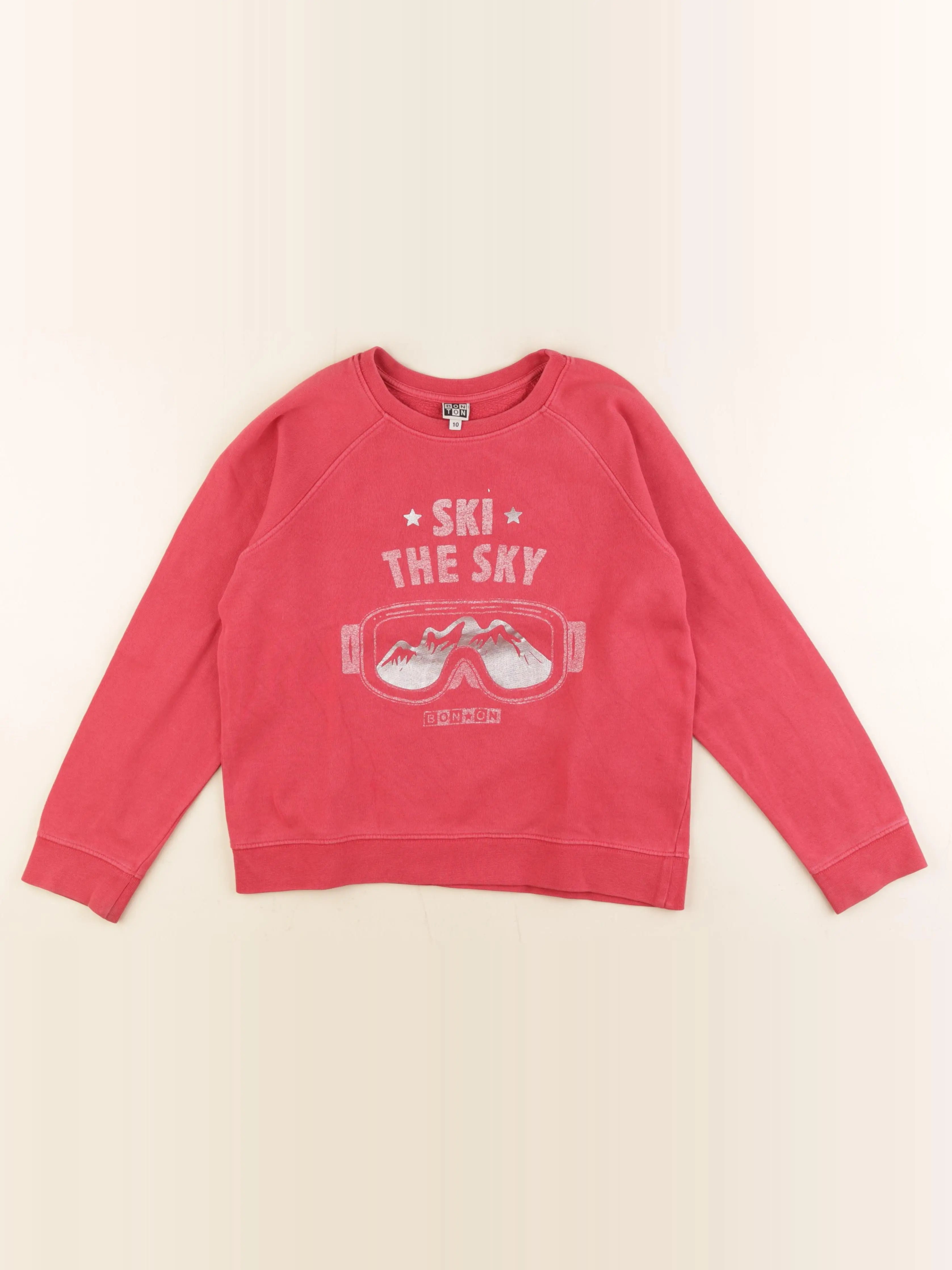 Bonton - sweat rouge - 10 ans