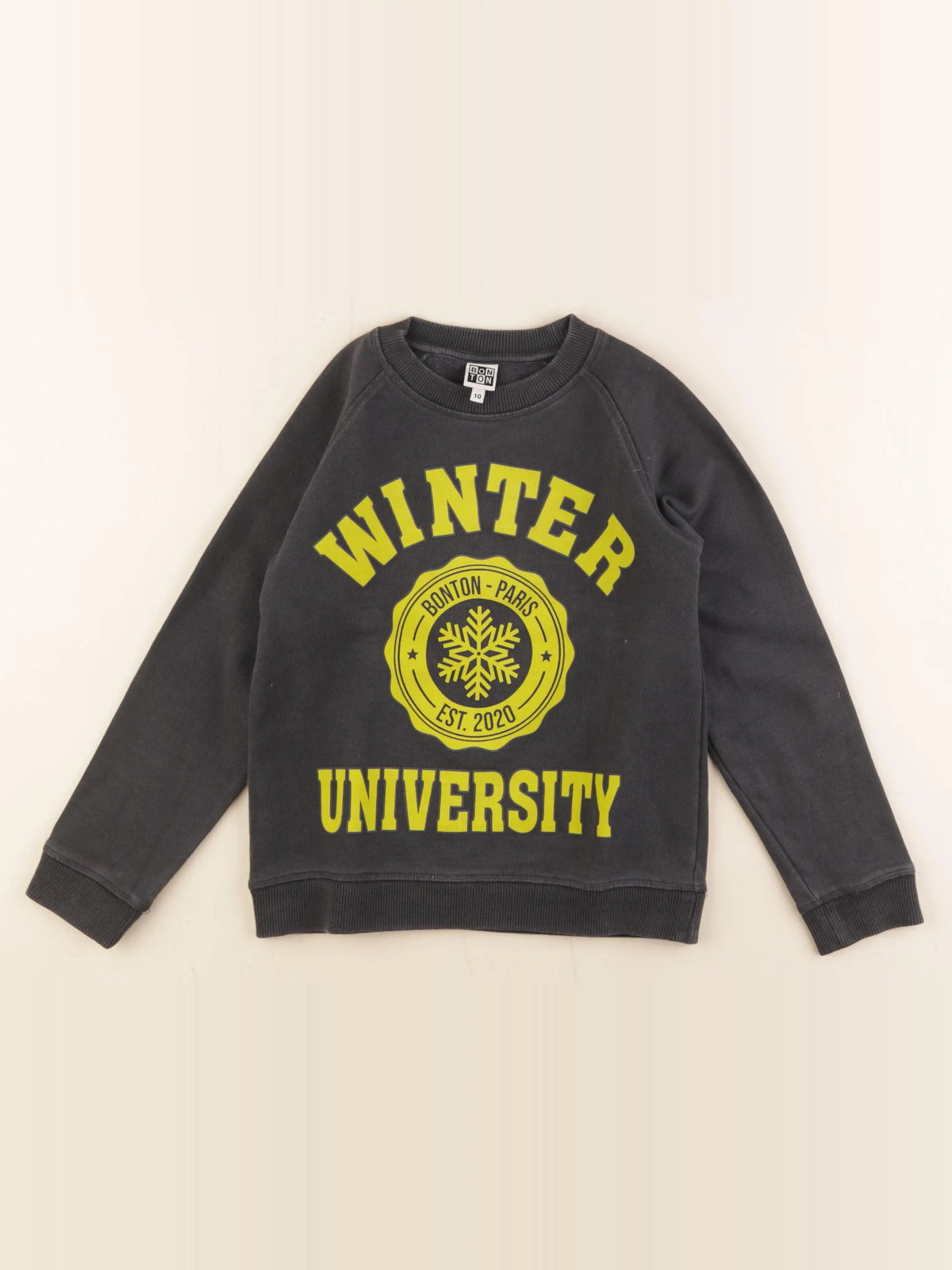 Bonton - sweat noir - 10 ans