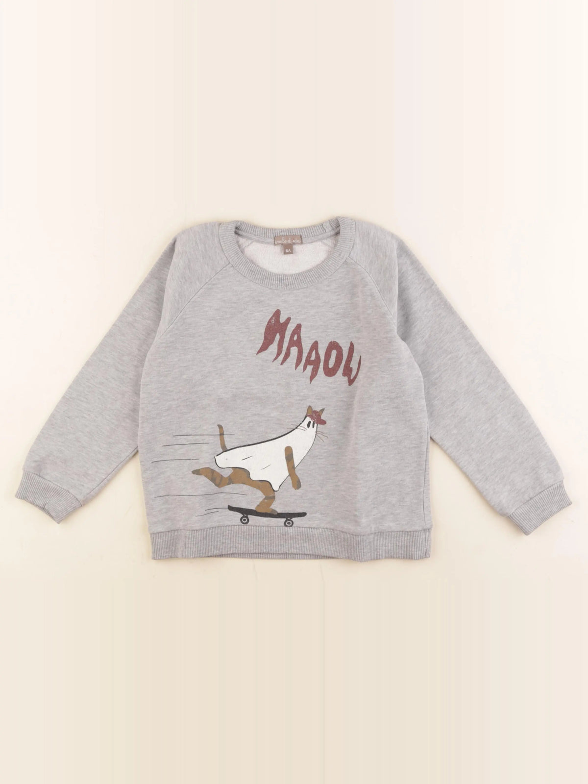 Emile et Ida - sweat gris - 6 ans