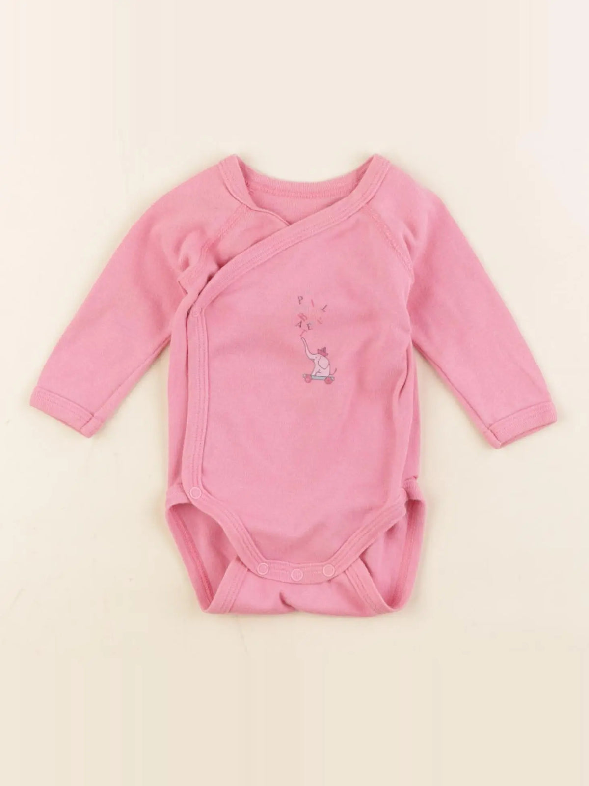 Petit Bateau - body rose - 1 mois