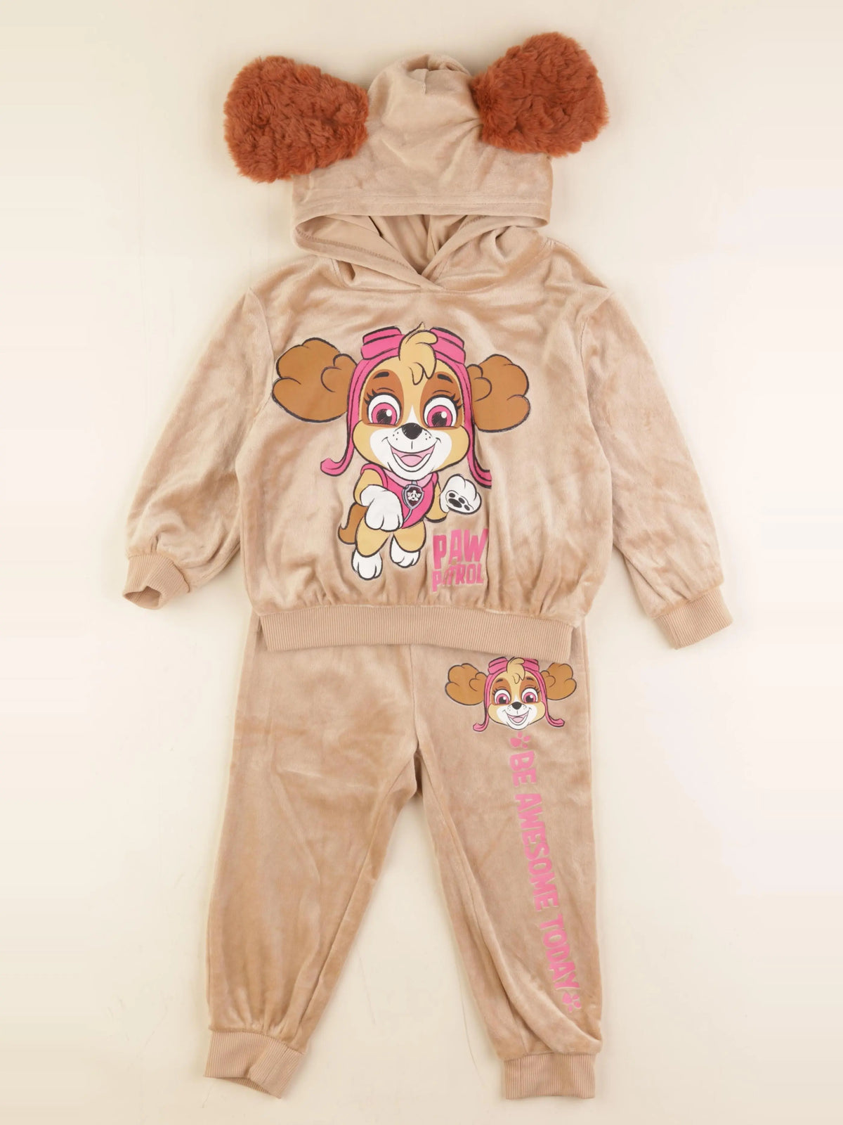 H&M - ensemble beige - 18/24 mois