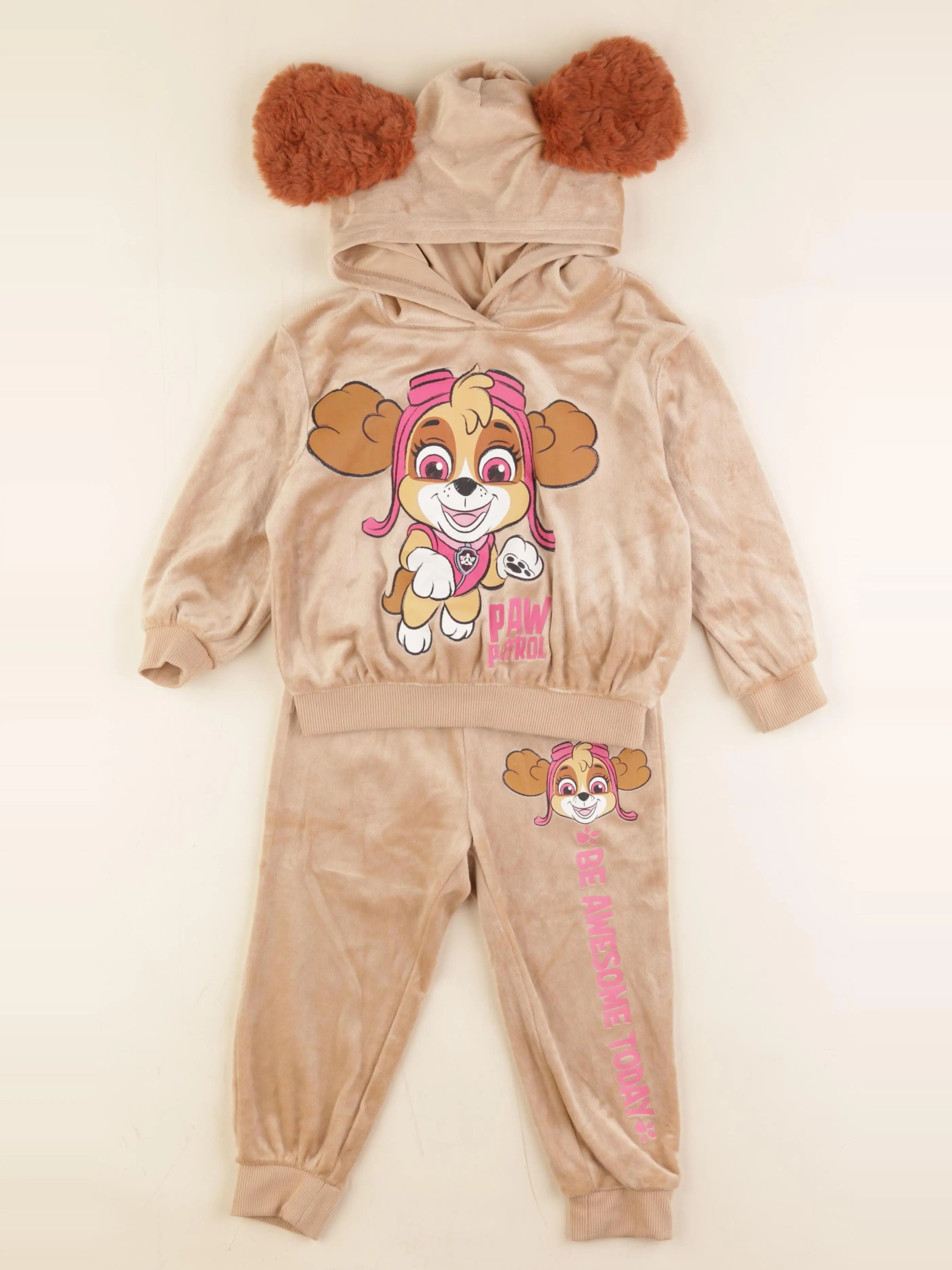 H&M - ensemble beige - 18/24 mois