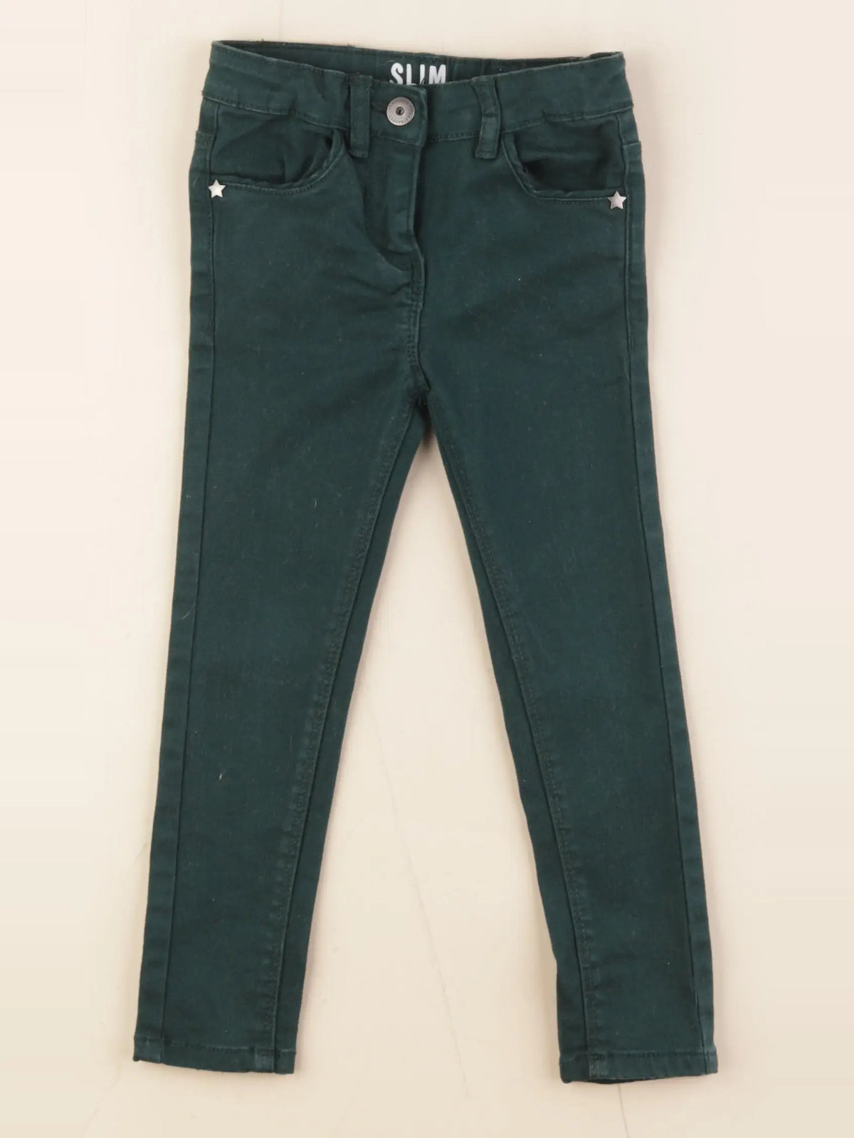 Vertbaudet - jean vert - 3 ans