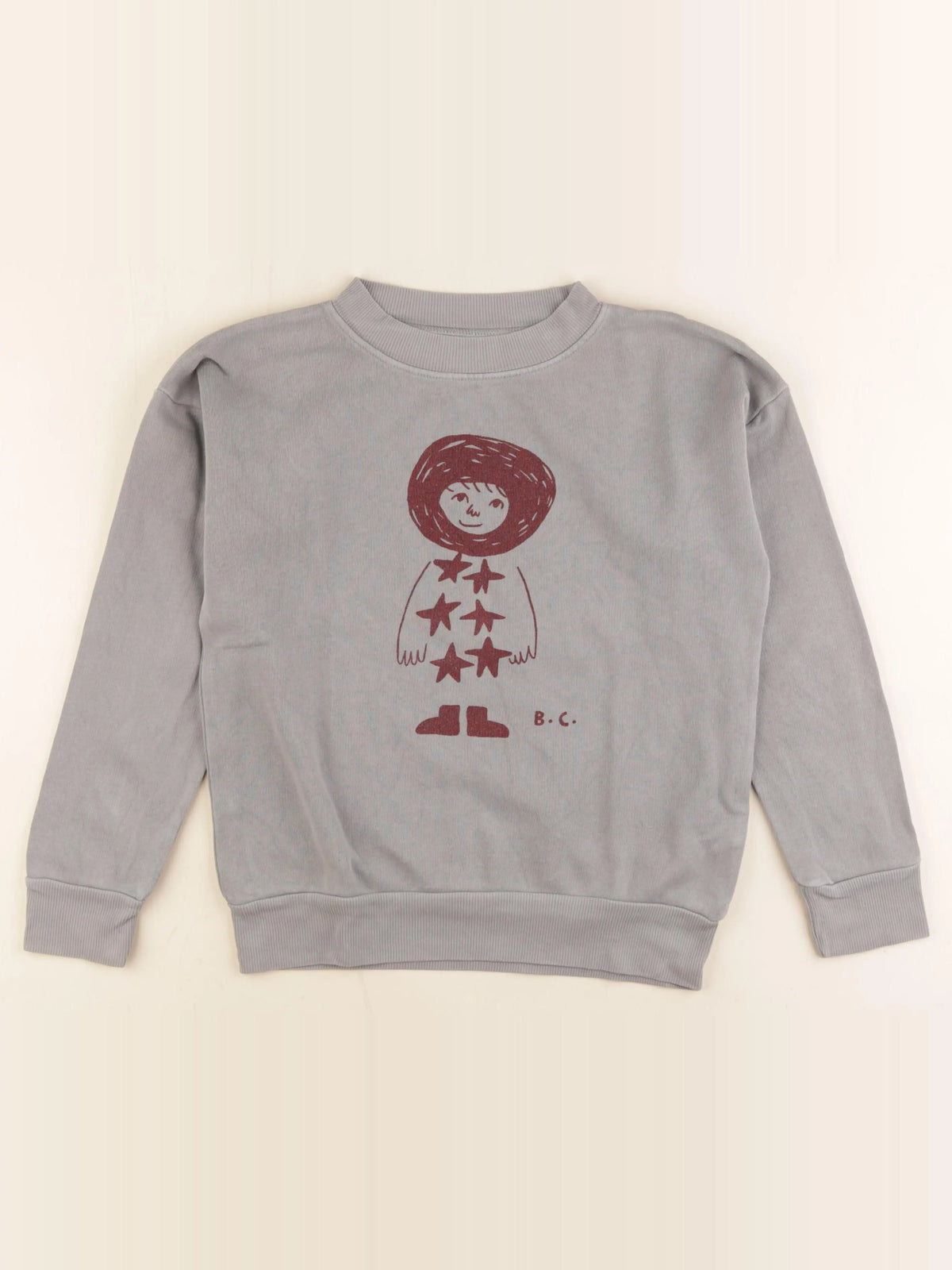 Bobo Choses - sweat gris - 8/9 ans