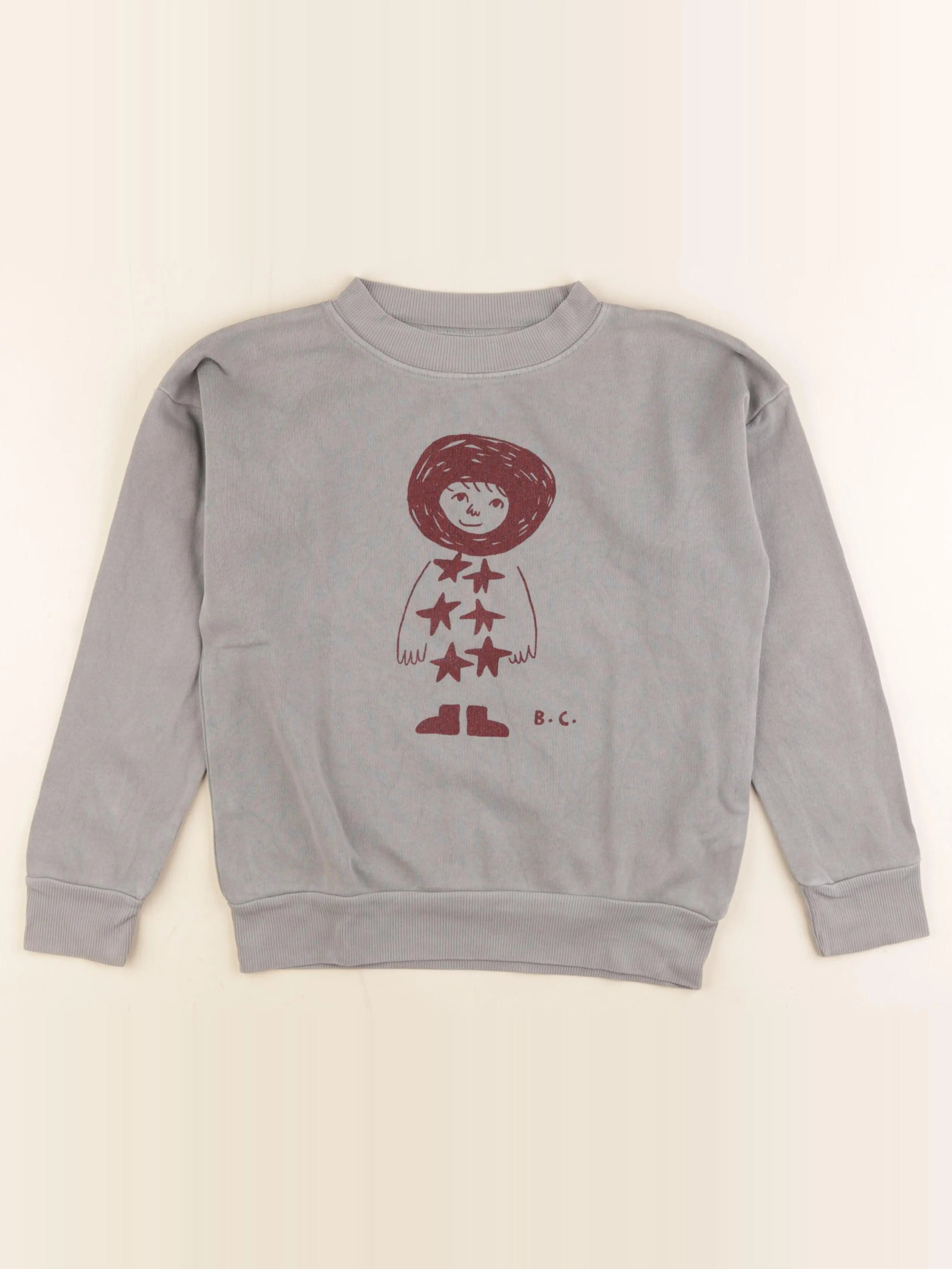Bobo Choses - sweat gris - 8/9 ans