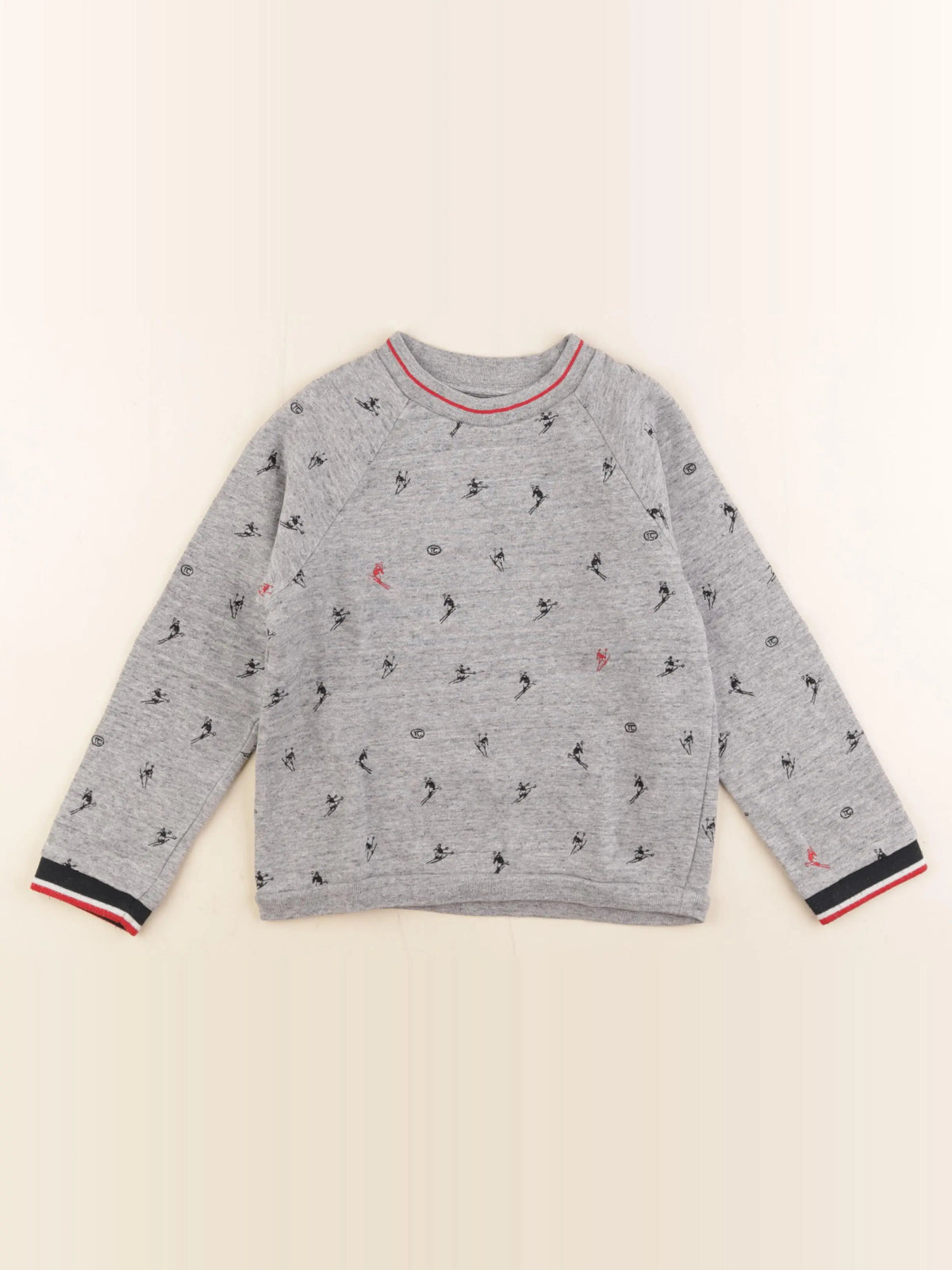 Tartine & Chocolat - sweat gris - 8 ans