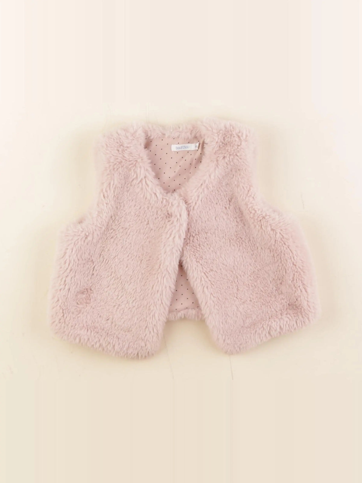 Boutchou - gilet rose - 12 mois