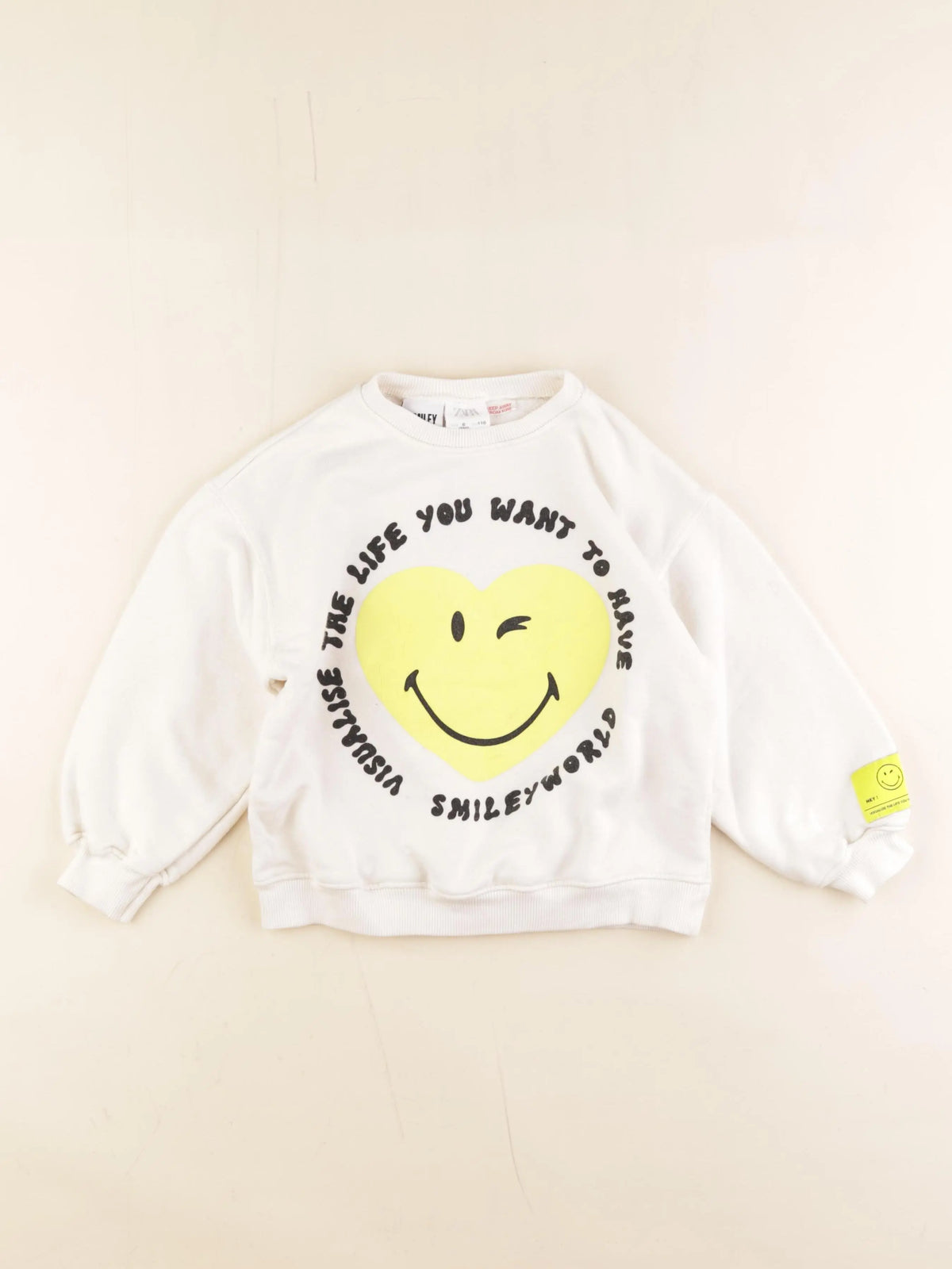 Zara - sweat blanc - 6 ans