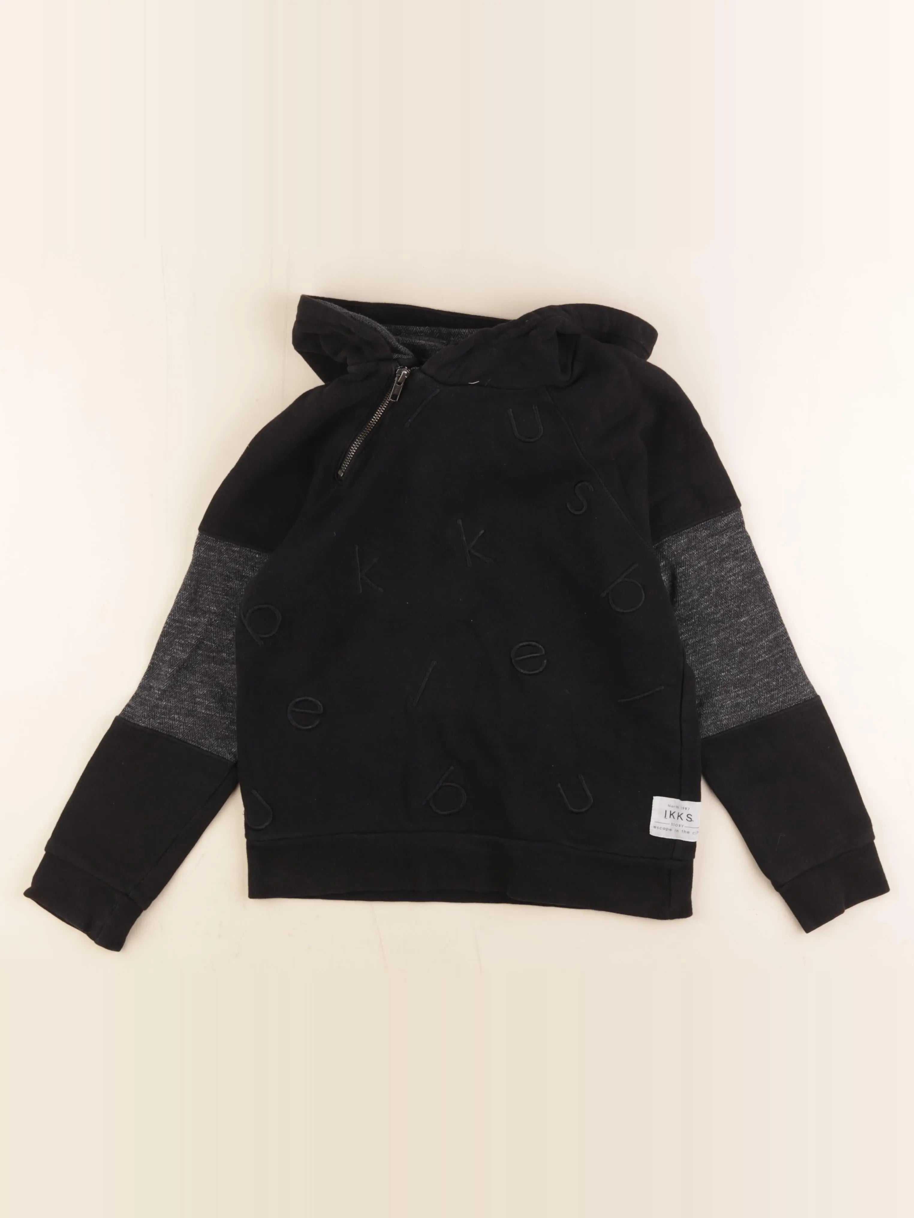 IKKS - sweat noir - 10 ans