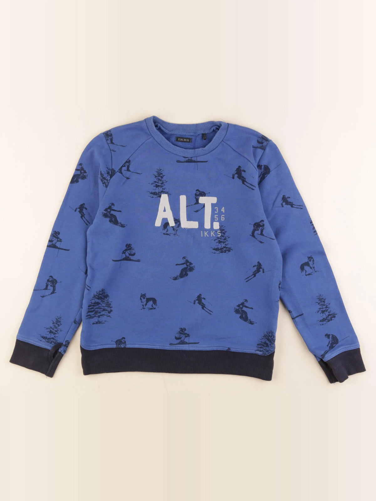 IKKS - sweat bleu - 10 ans