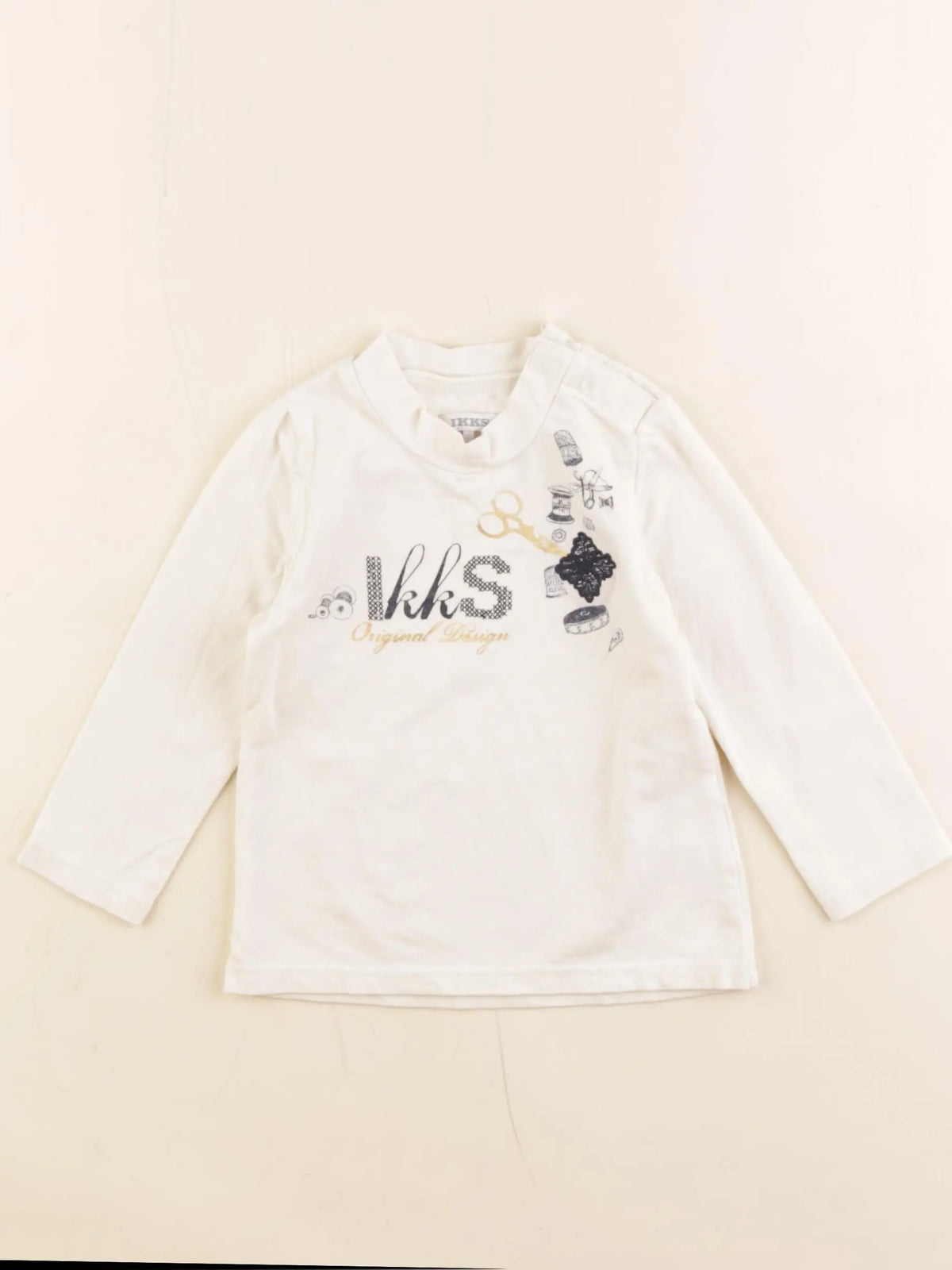 IKKS - tee-shirt beige - 12 mois