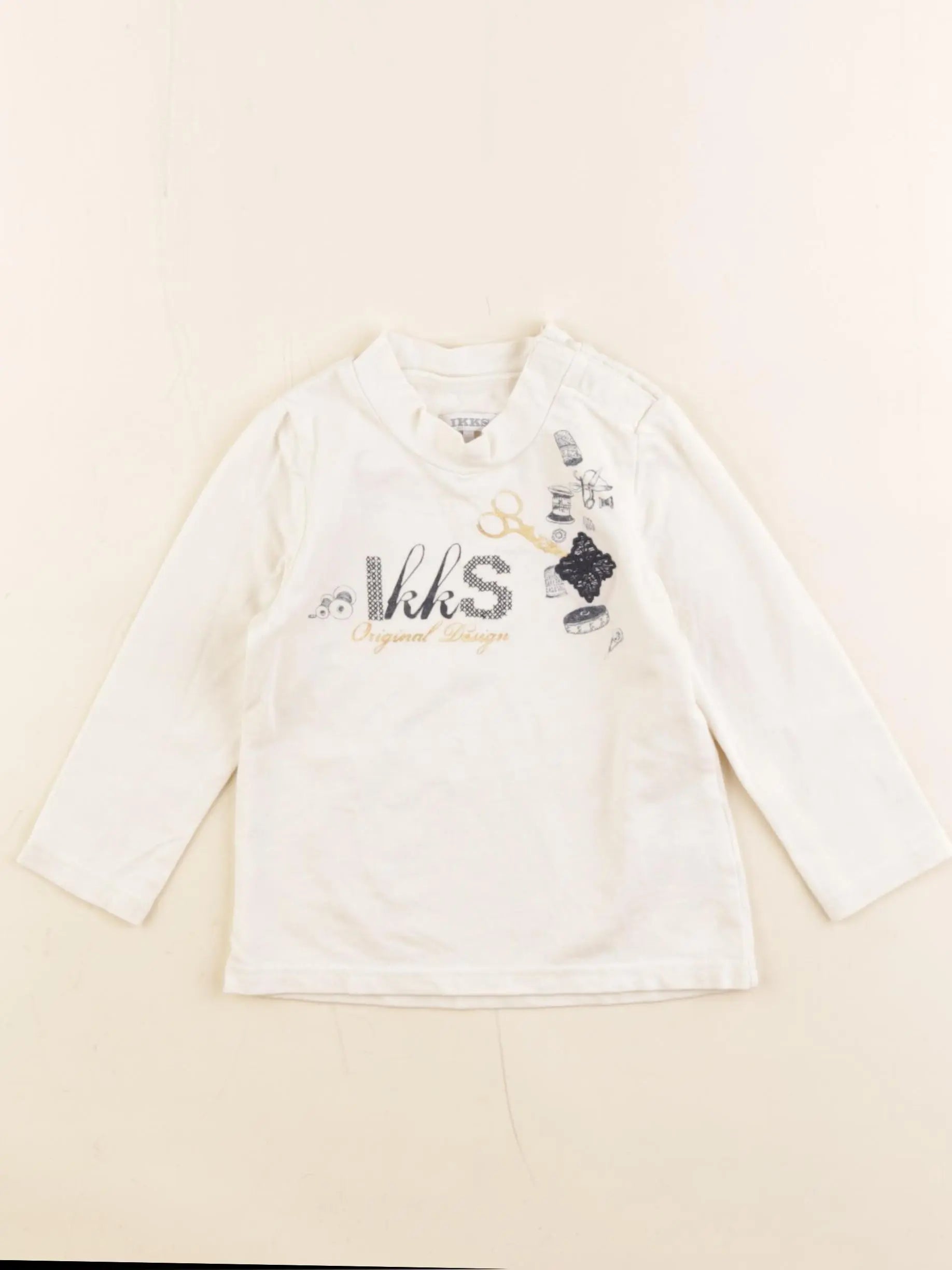 IKKS - tee-shirt beige - 12 mois