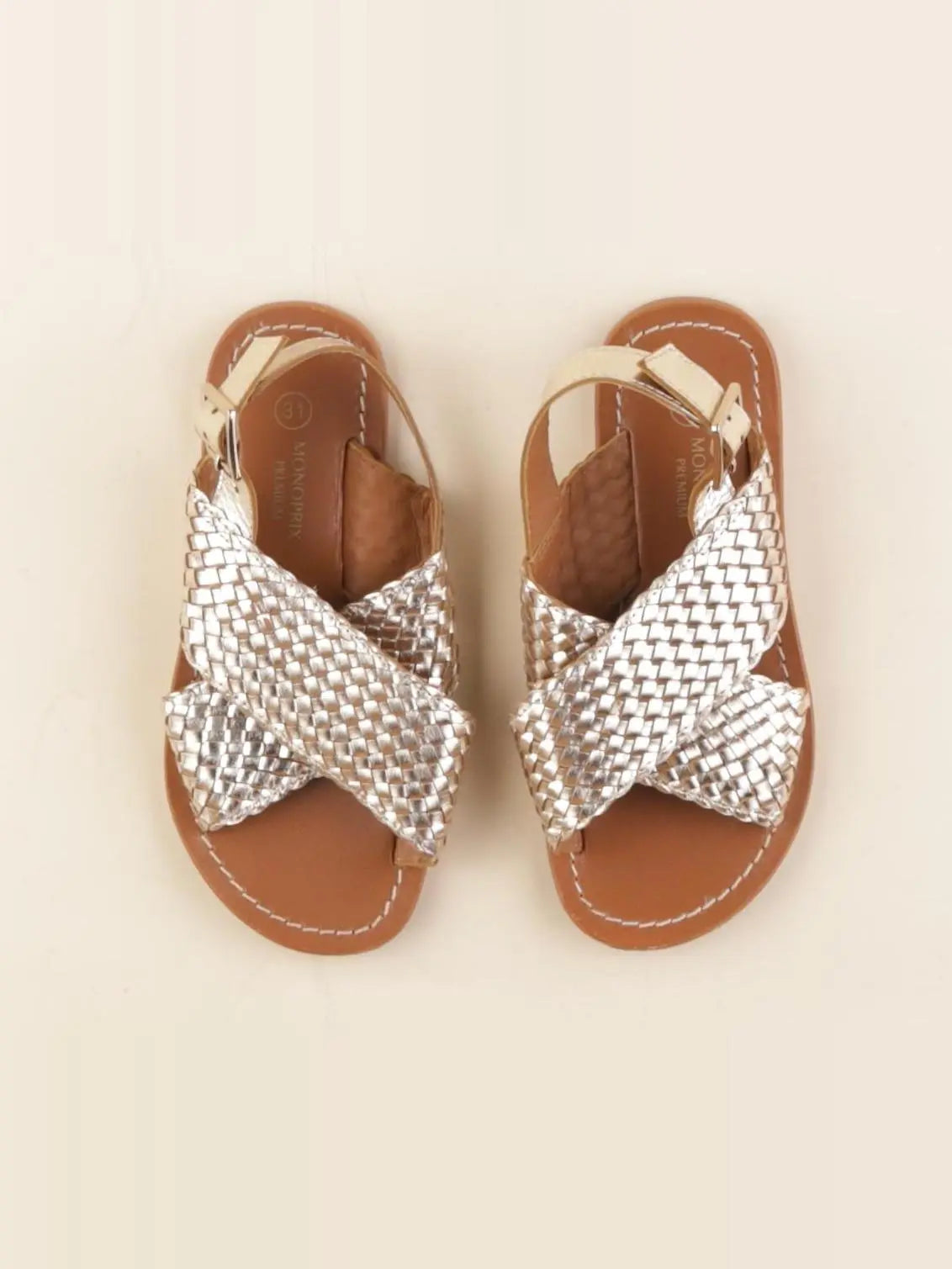 Monoprix - sandales or - pointure 31