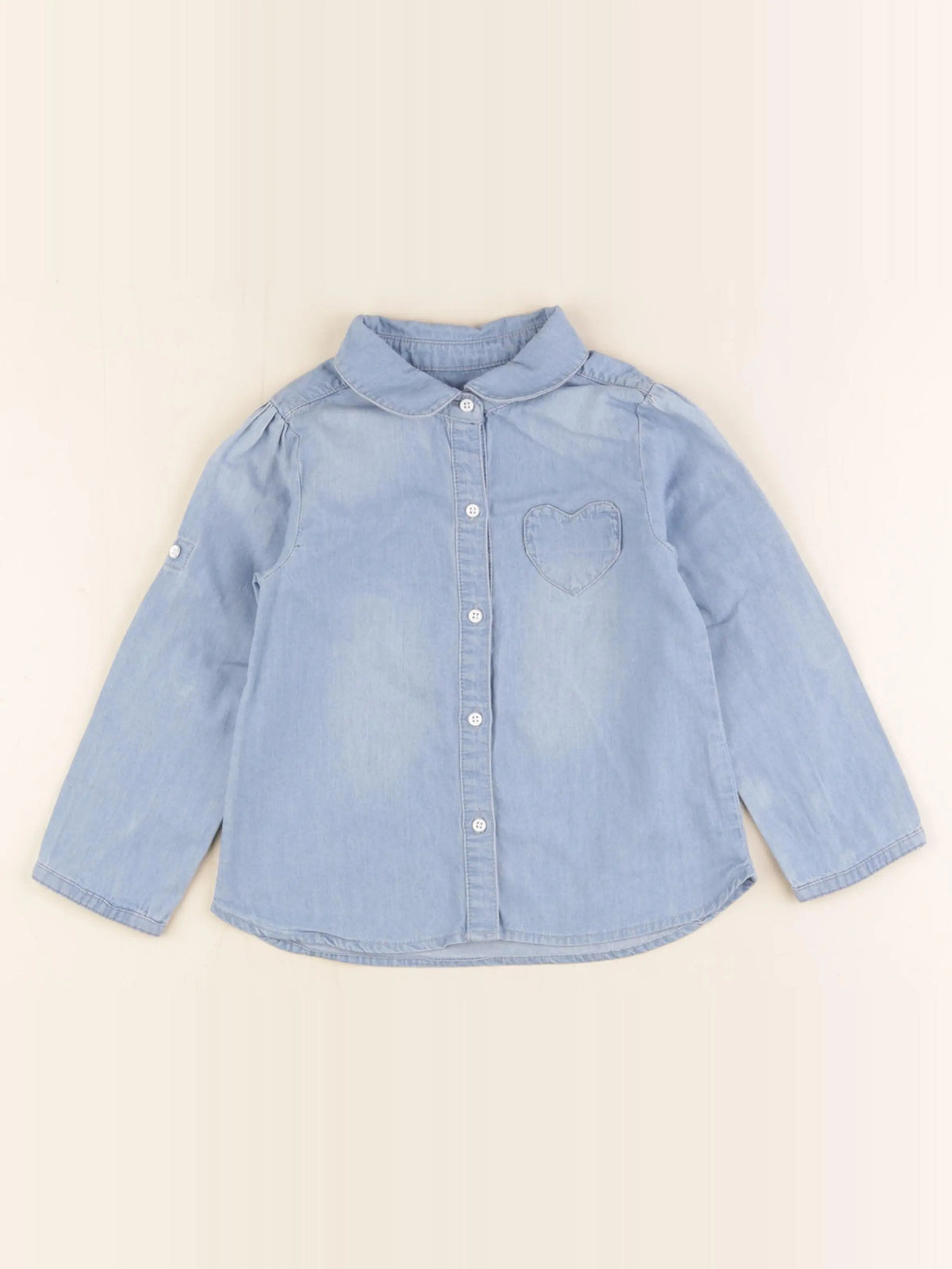 Vertbaudet - blouse bleu - 36 mois