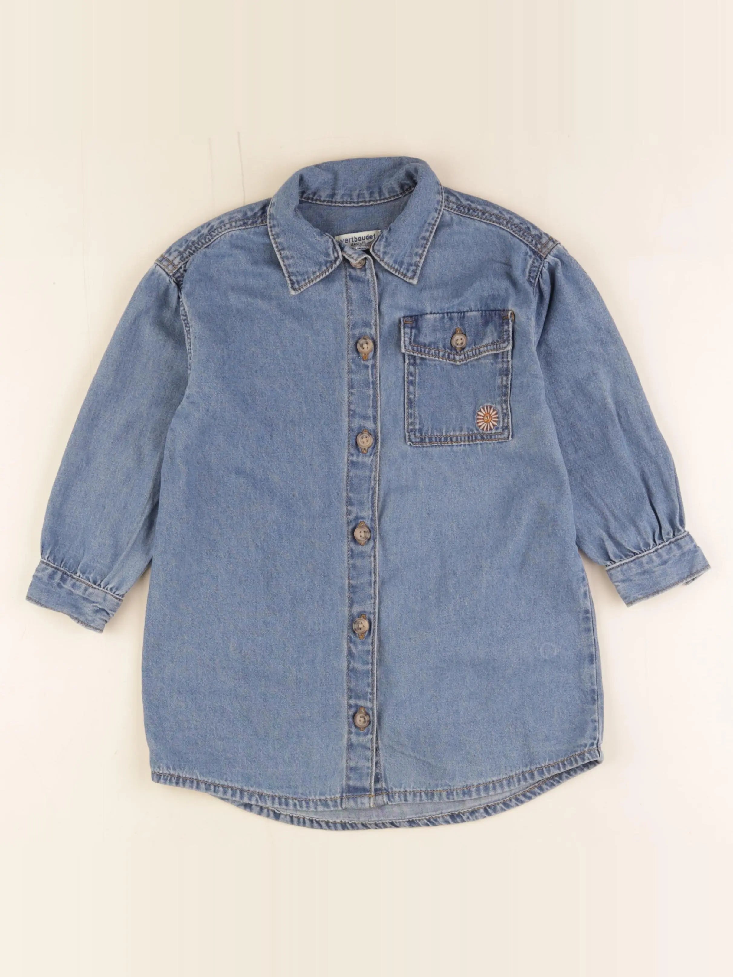 Vertbaudet - robe bleu - 4 ans