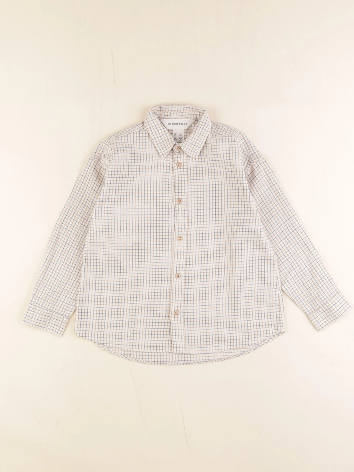 H&M - chemise beige - 5/6 ans