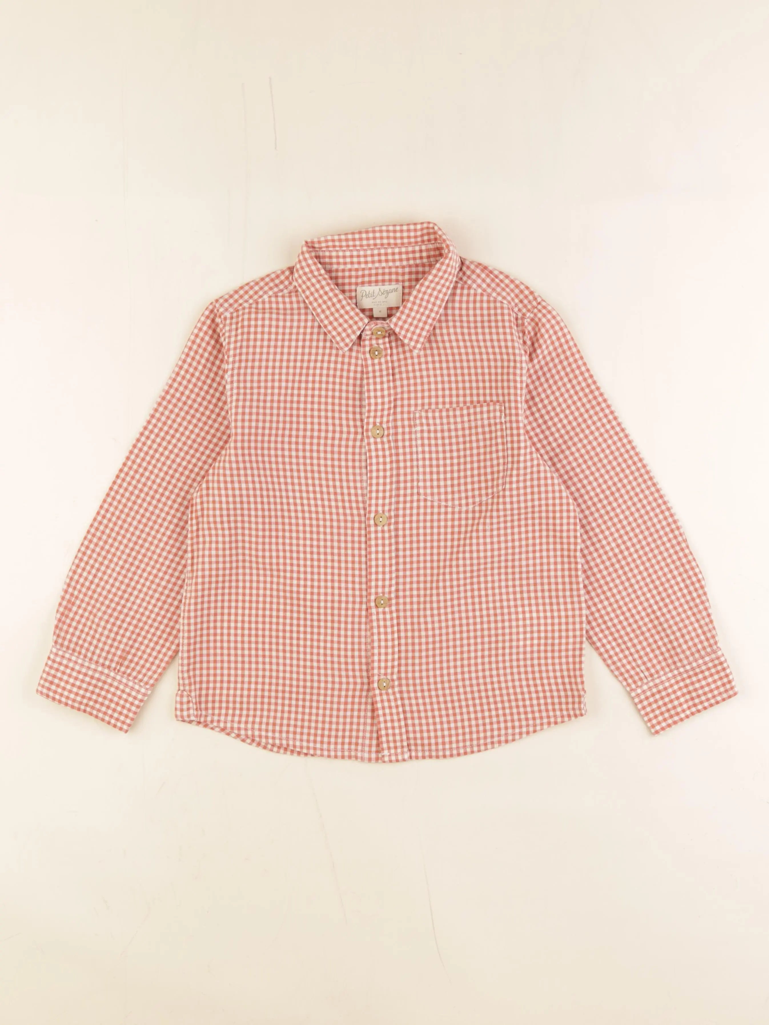 Petit Sézane  - chemise orange - 6 ans
