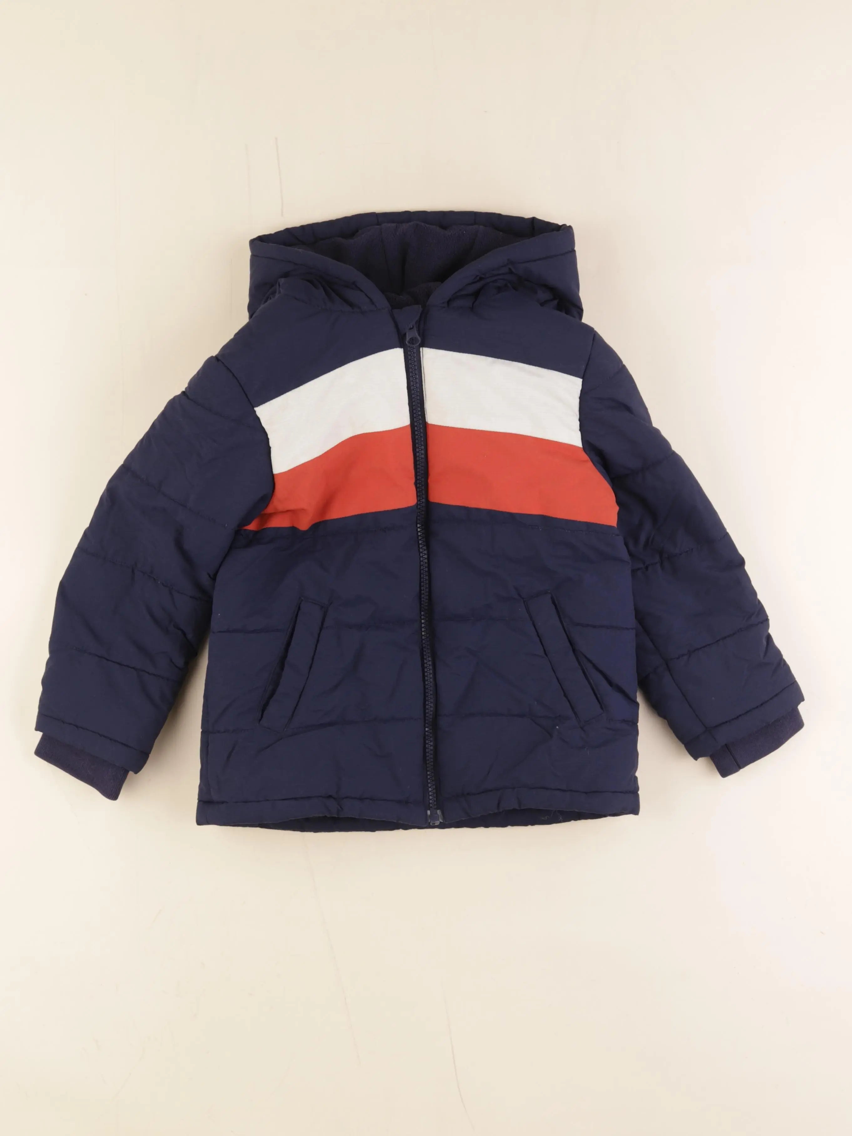 Cadet Rousselle - doudoune bleu, blanc - 6 ans