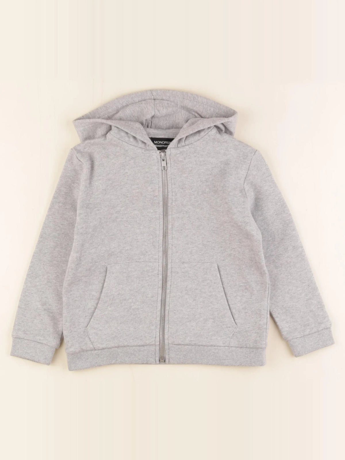 Monoprix - sweat gris - 4 ans