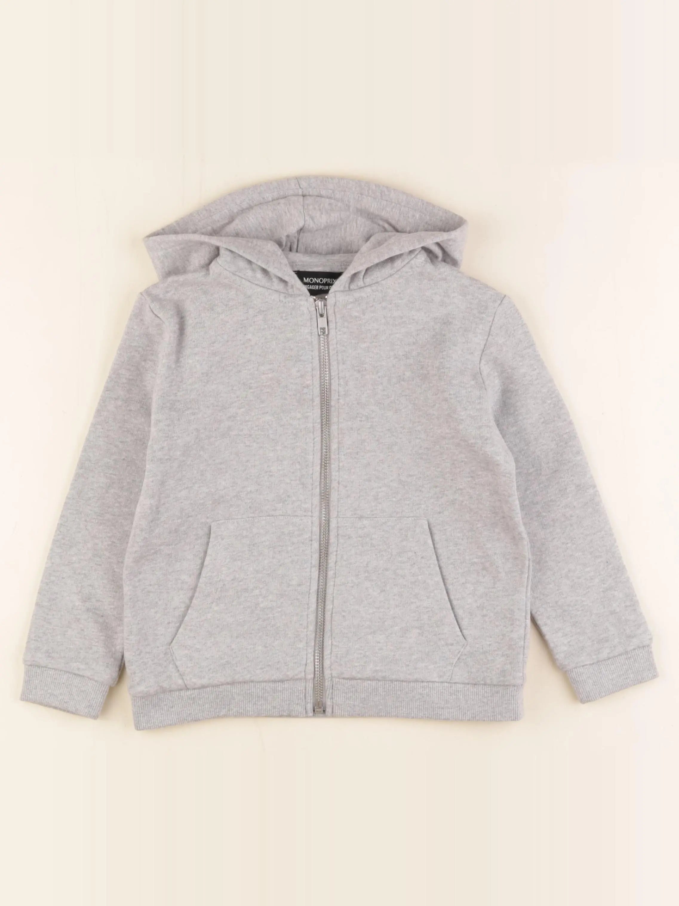 Monoprix - sweat gris - 4 ans