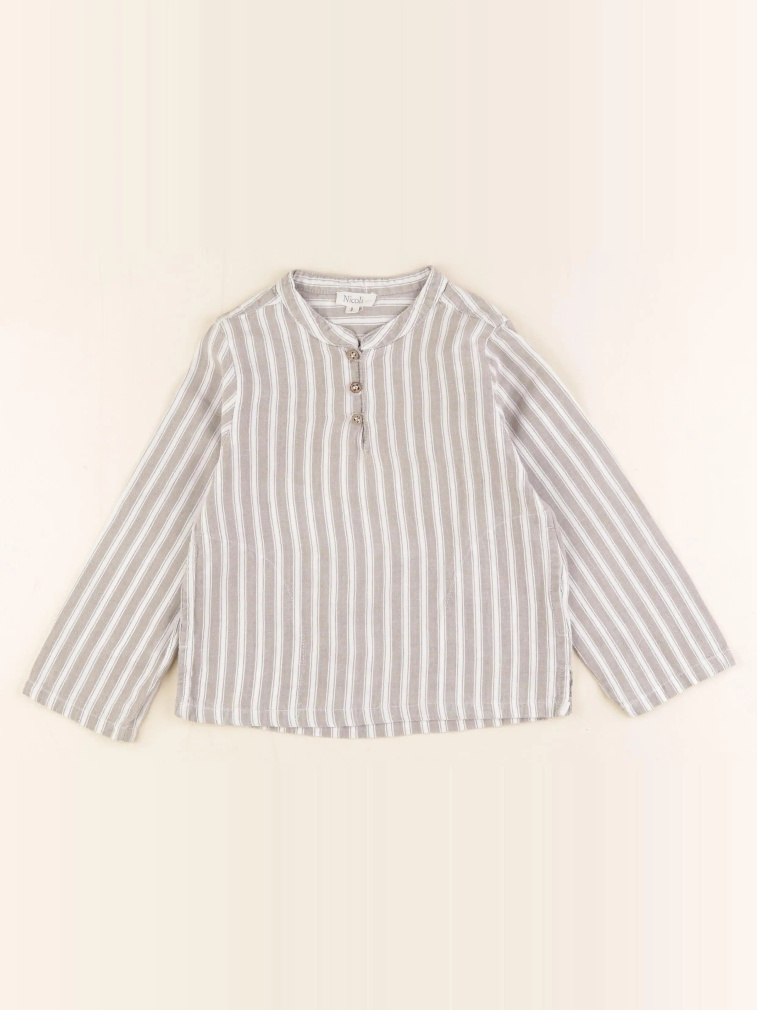 Nicoli - chemise gris - 3 ans